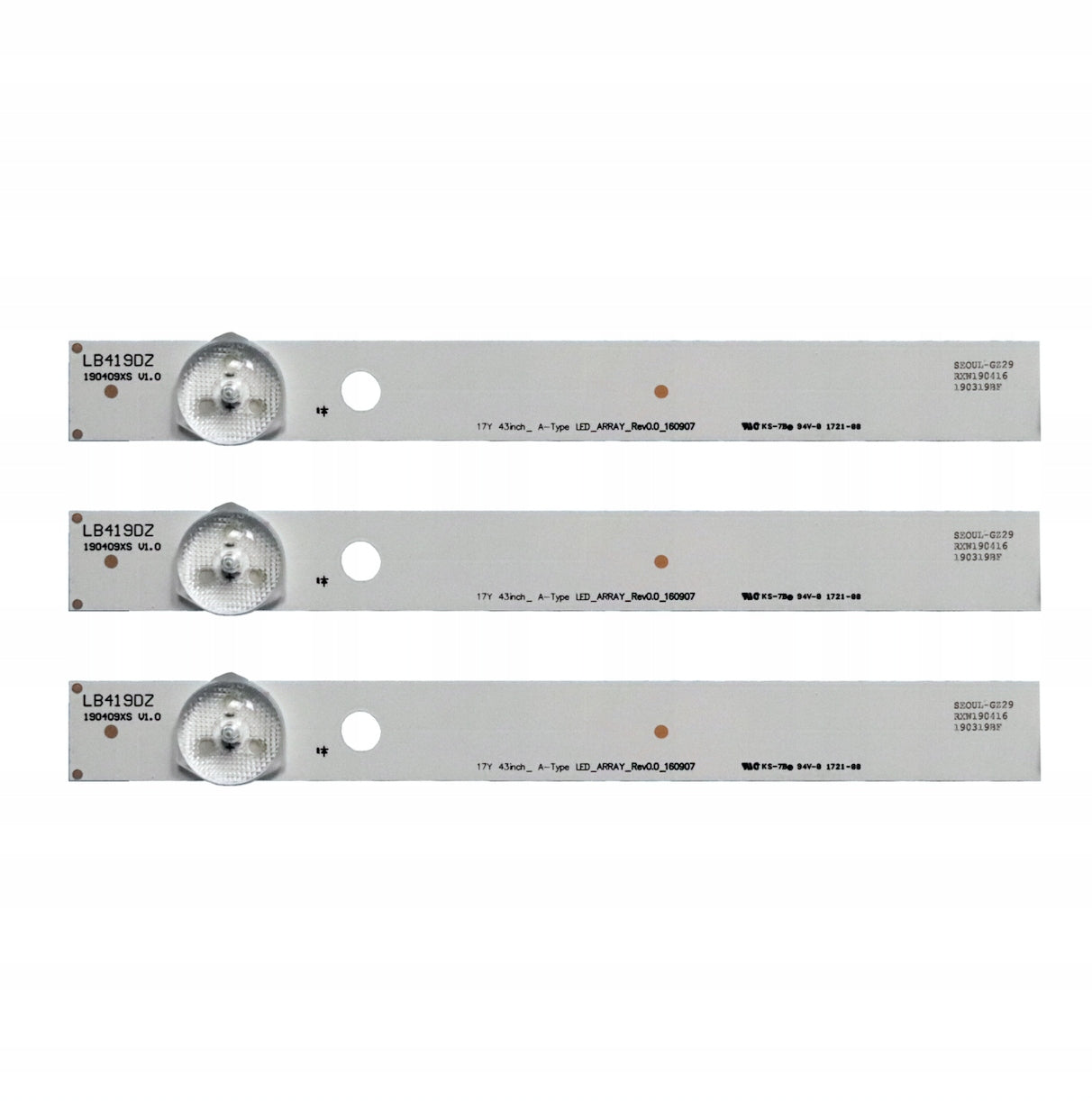 BACKLIGHT LED STRIP LG 43UJ6307 43UJ701V Manufacturer code LED419