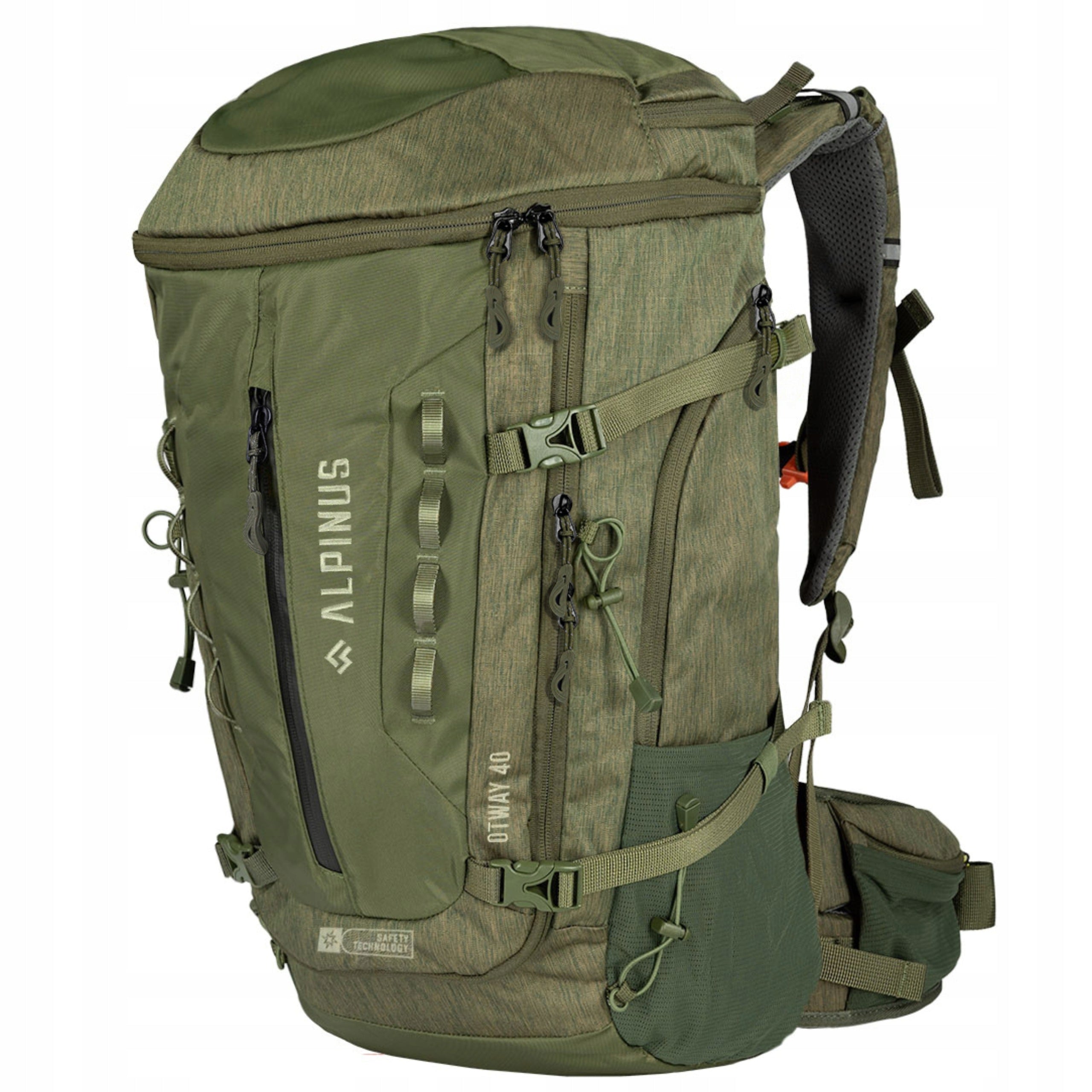 BACKPACK ALPINUS HIKING OTWAY TREKKING IN THE MOUNTAINS + COVER GREEN 40L