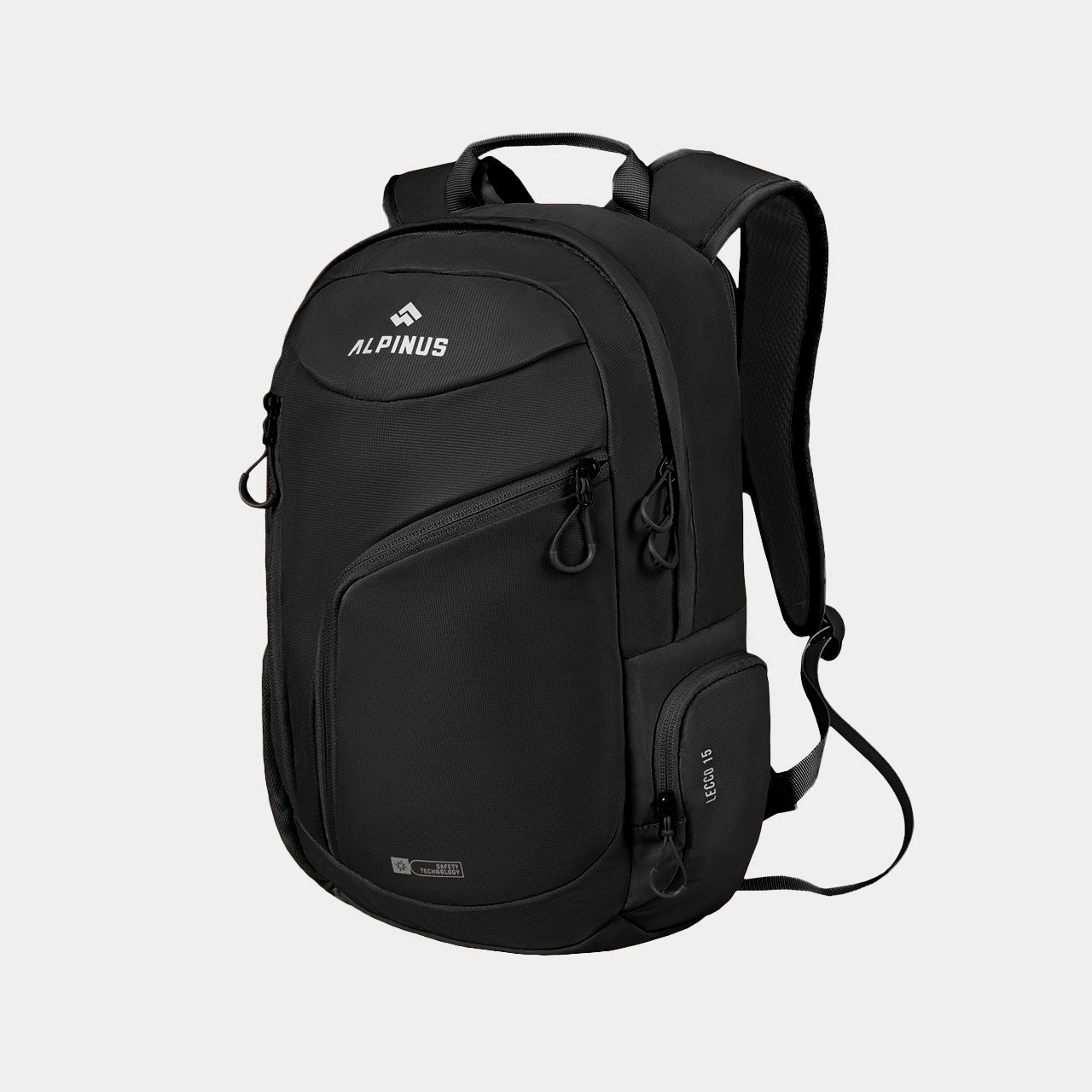 BACKPACK ALPINUS URBAN SPORTS TOURIST FOR BIKE BLACK LECCO 15L