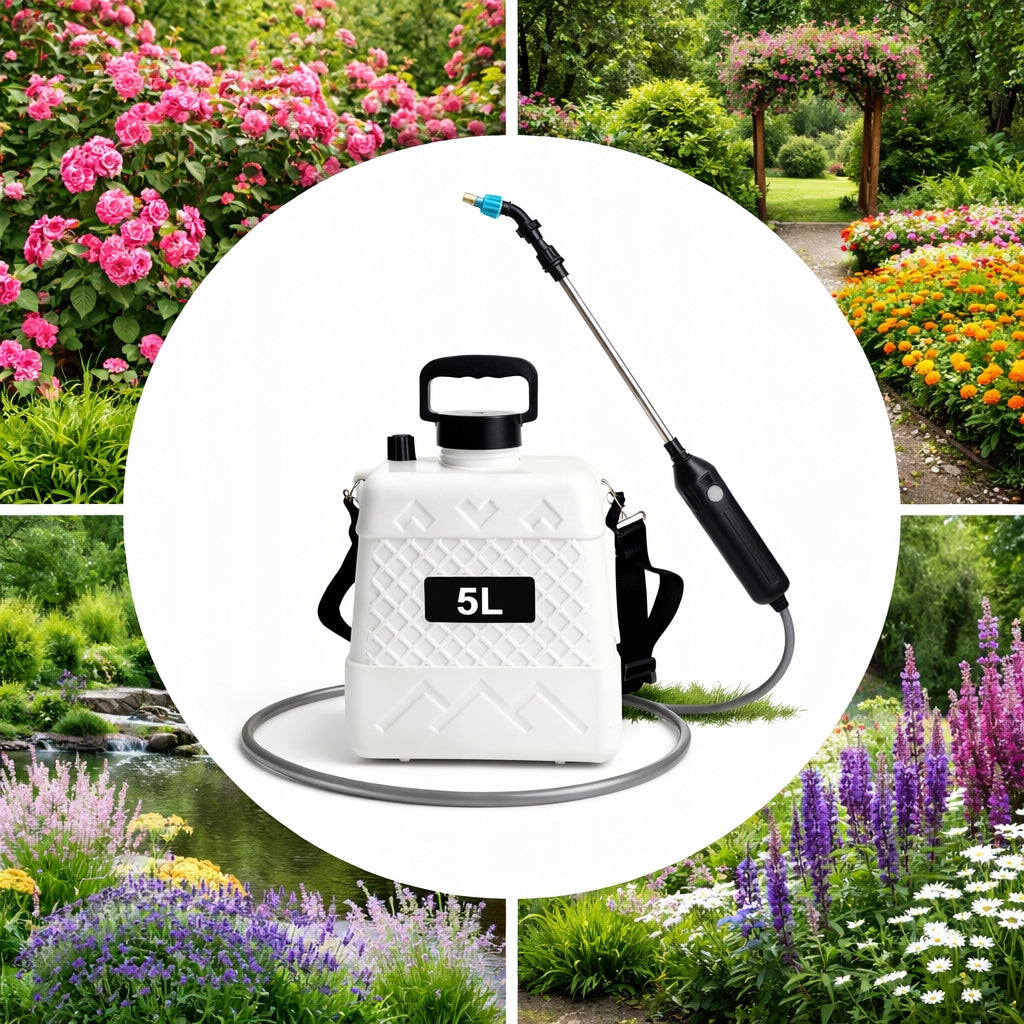 BACKPACK BATTERY SPRAYER LIGHTWEIGHT PORTABLE USB C 5L LANCE SET Product weight with unit packaging 0.8 kg