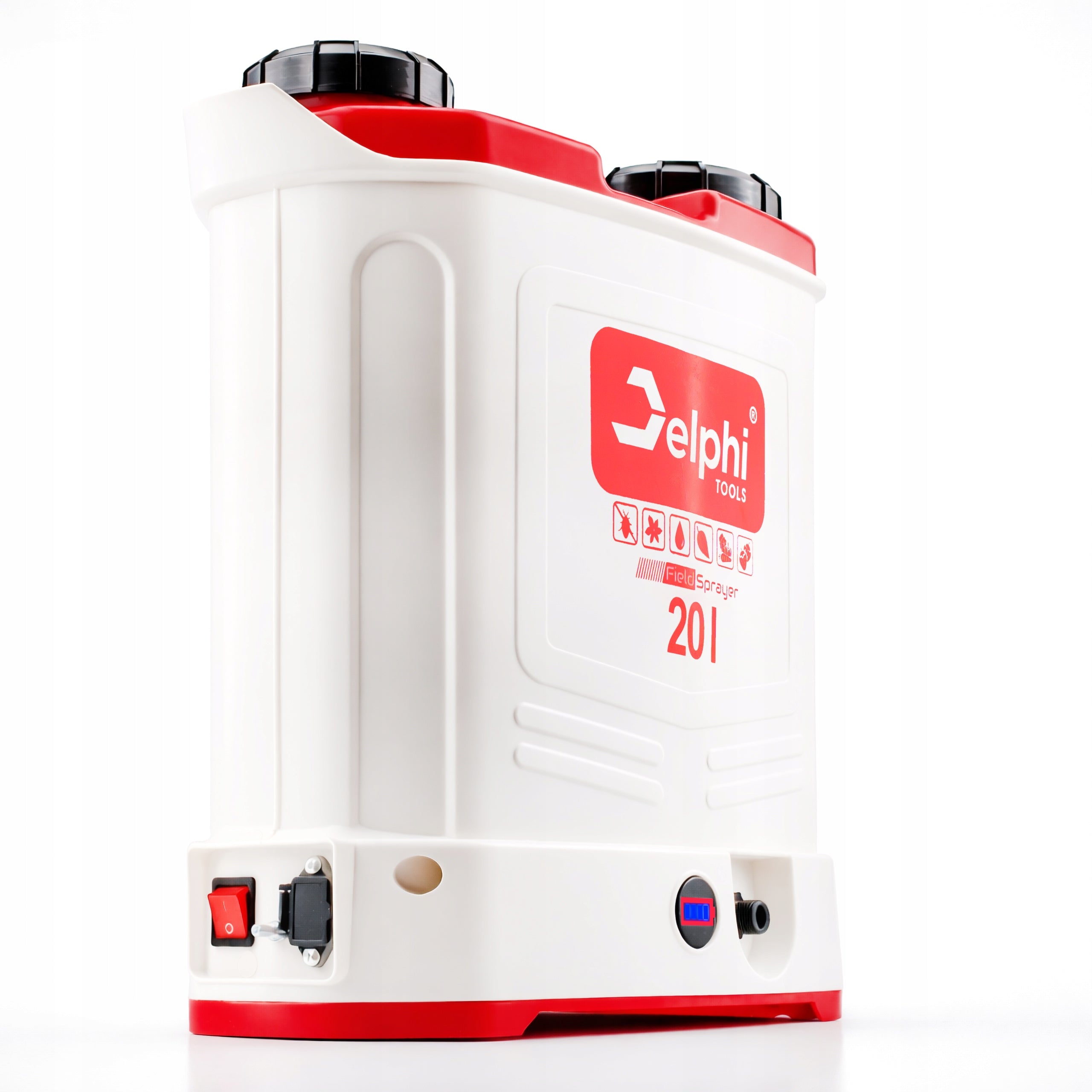 BACKPACK PRESSURE CORDLESS SPRAYER 20L GARDEN 8Ah NOZZLES HOSE Tank capacity 20 l