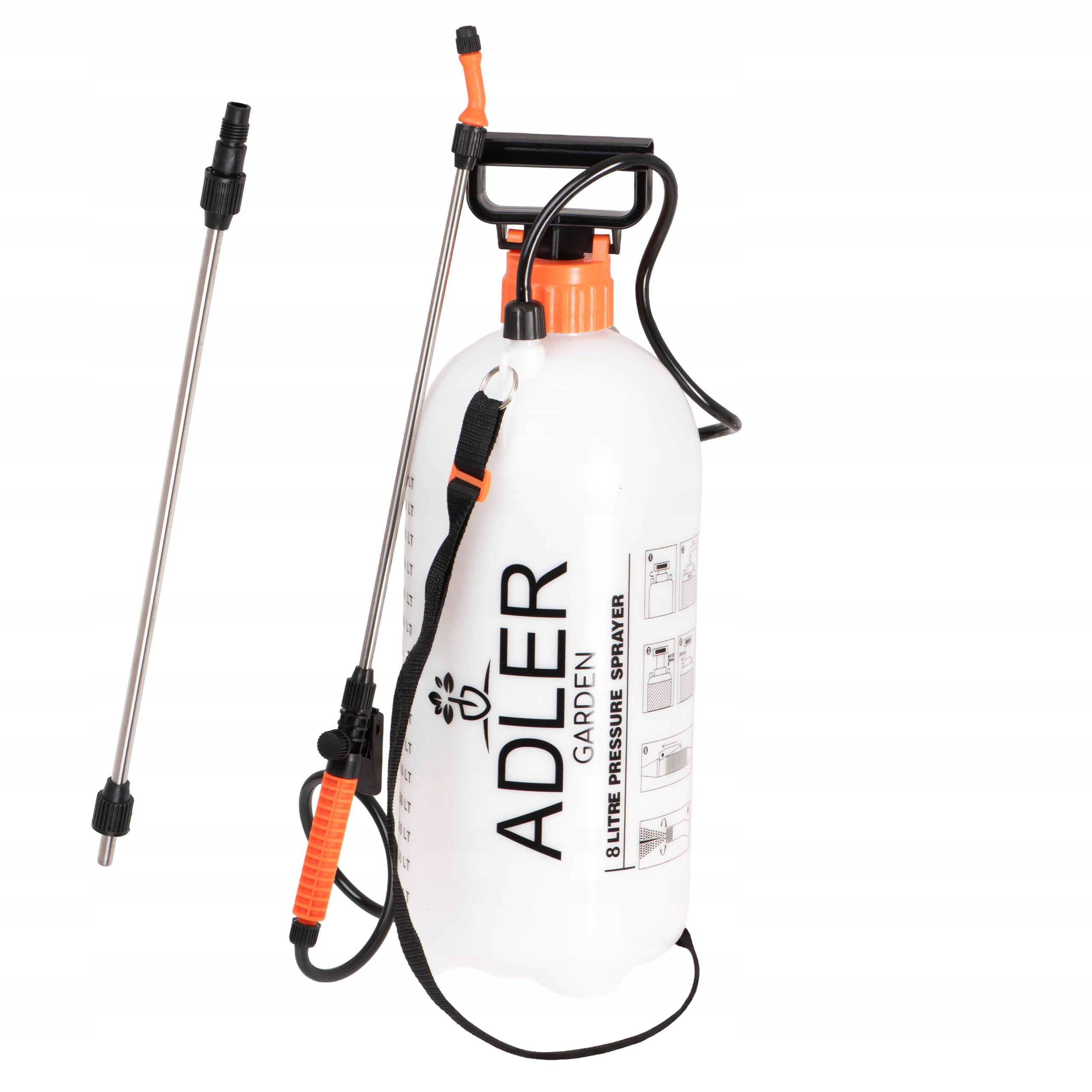 BACKPACK PRESSURE HAND SPRAYER 16L LONG LANCE 83cm HOSE 115cm Manufacturer code AD6809