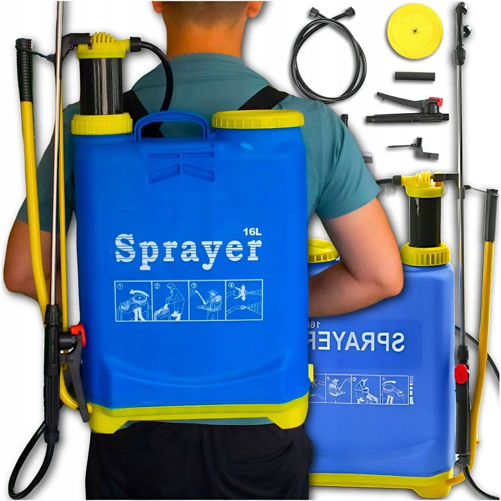BACKPACK PRESSURE SPRAYER PRO 16L LONG LANCE 100cm DURABLE Brand no brand