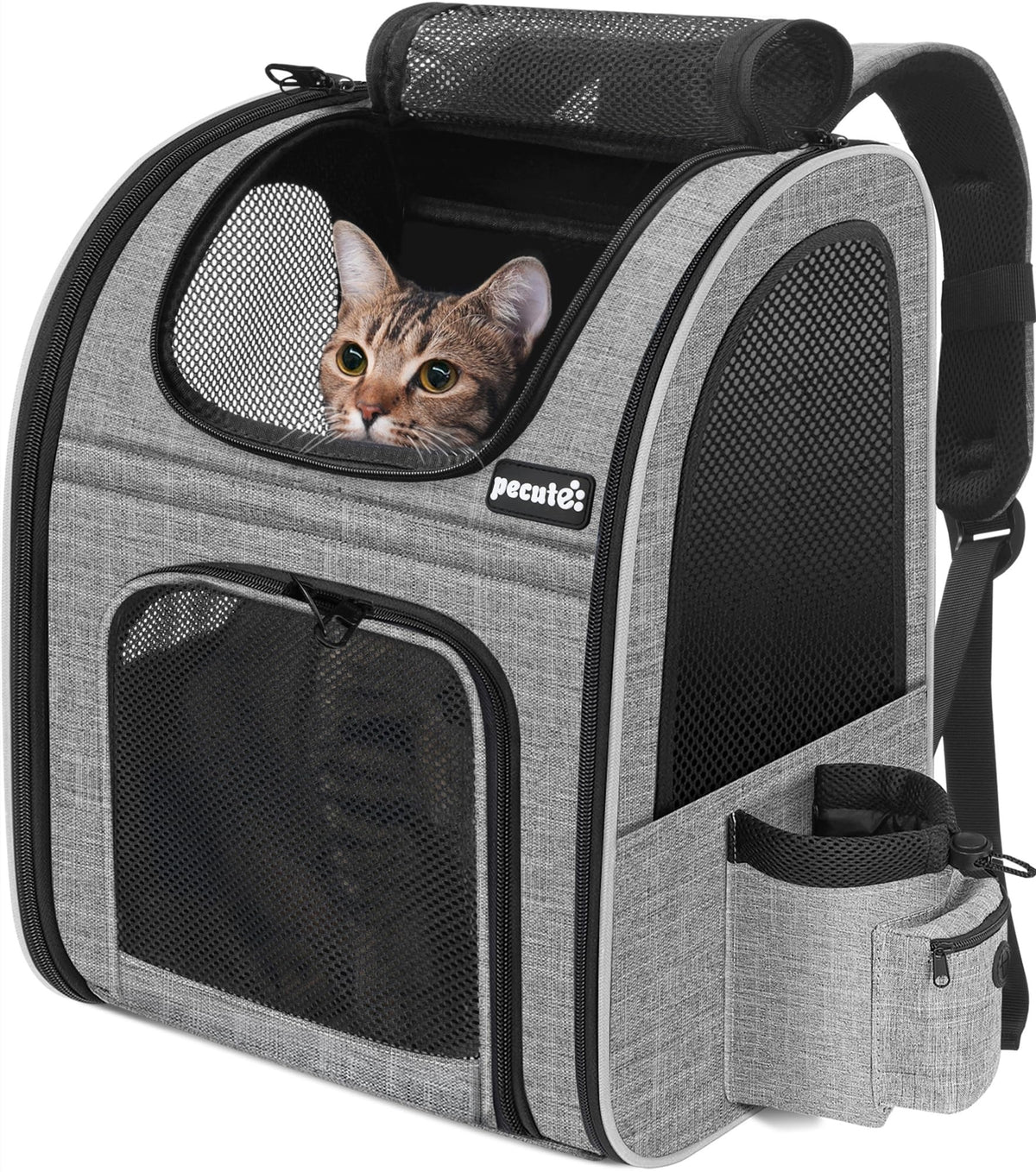 BACKPACK TRANSPORTER FOR CAT AND DOG UP TO 15 KG WITH MESH AND POCKETS