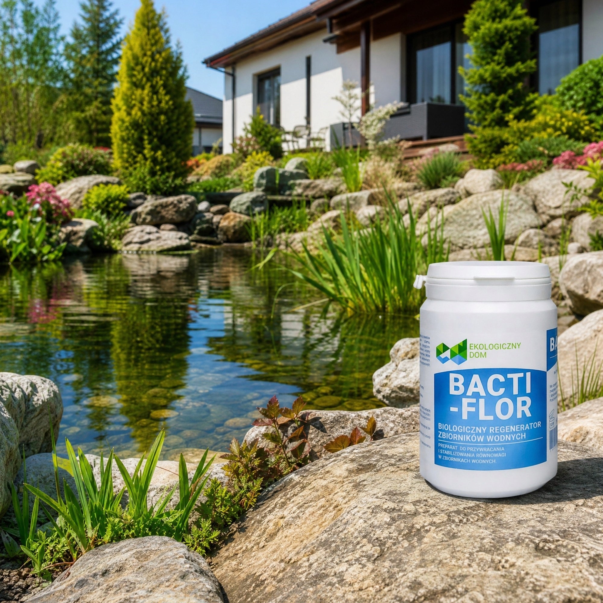 BACTERIA FOR POND Biological Joint Mesh Regenerator Bacti-Flor 500g 20m3 Purpose water purification water clarification against algae sediment reduction