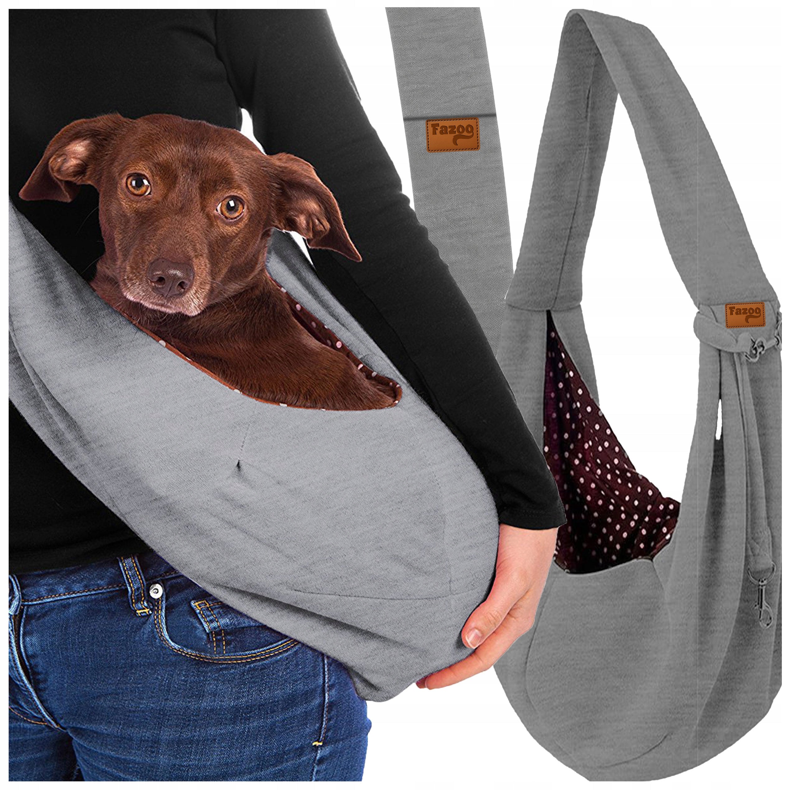 BAG CARRIER for Dog Cat Rabbit Shoulder Transporter Kangaroo Cotton XL
