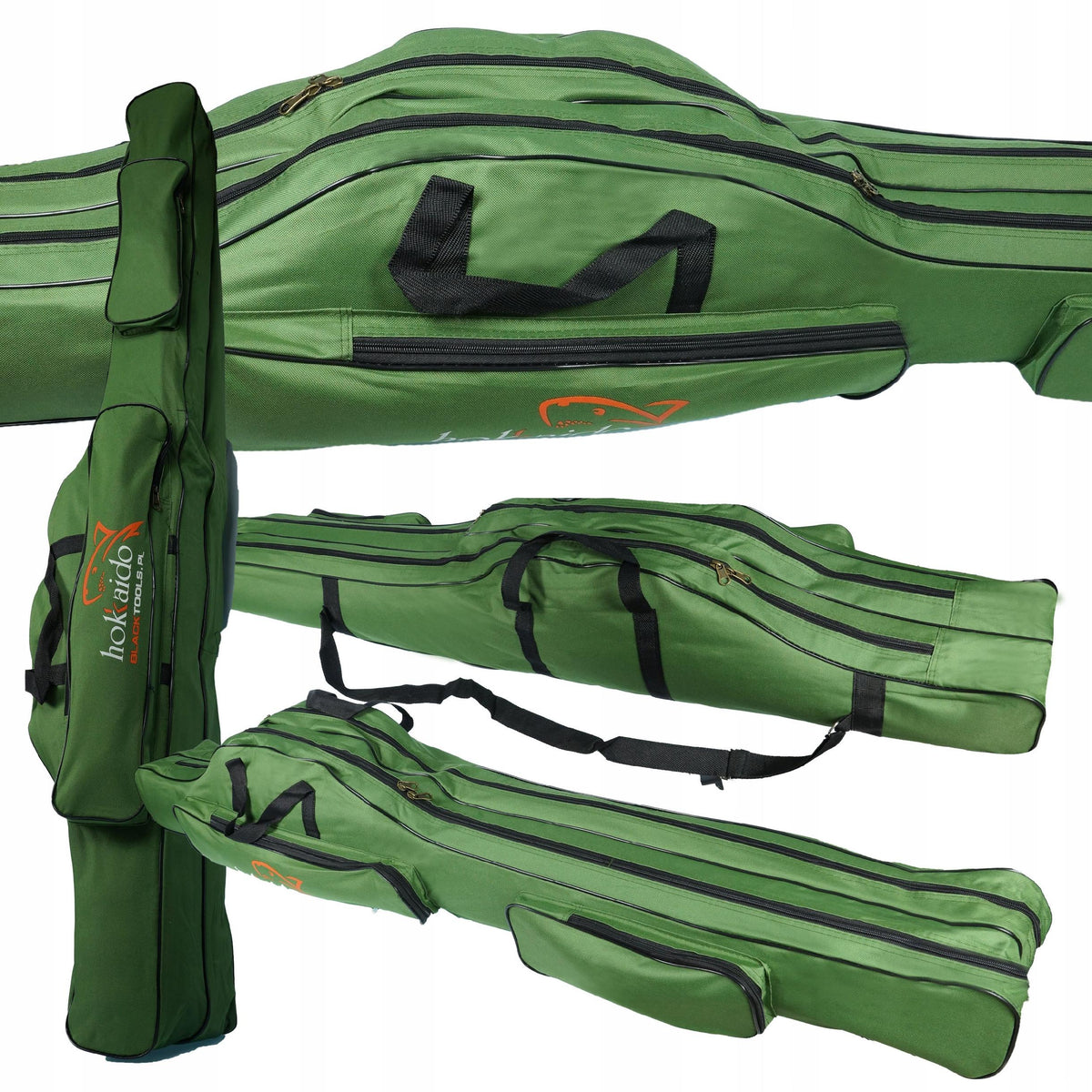BAG COVER FISHING ROD 2+2 chambers 130cm HOKKAIDO FOR ANGLER