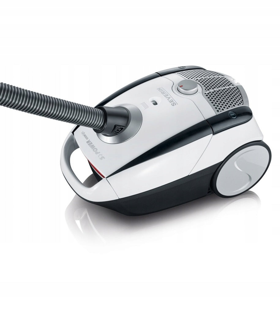 BAGGED VACUUM CLEANER 750W POWER 8M HEPA13 WHITE GREY XL ECO SEVERIN BC7035 Manufacturer code BC 7035