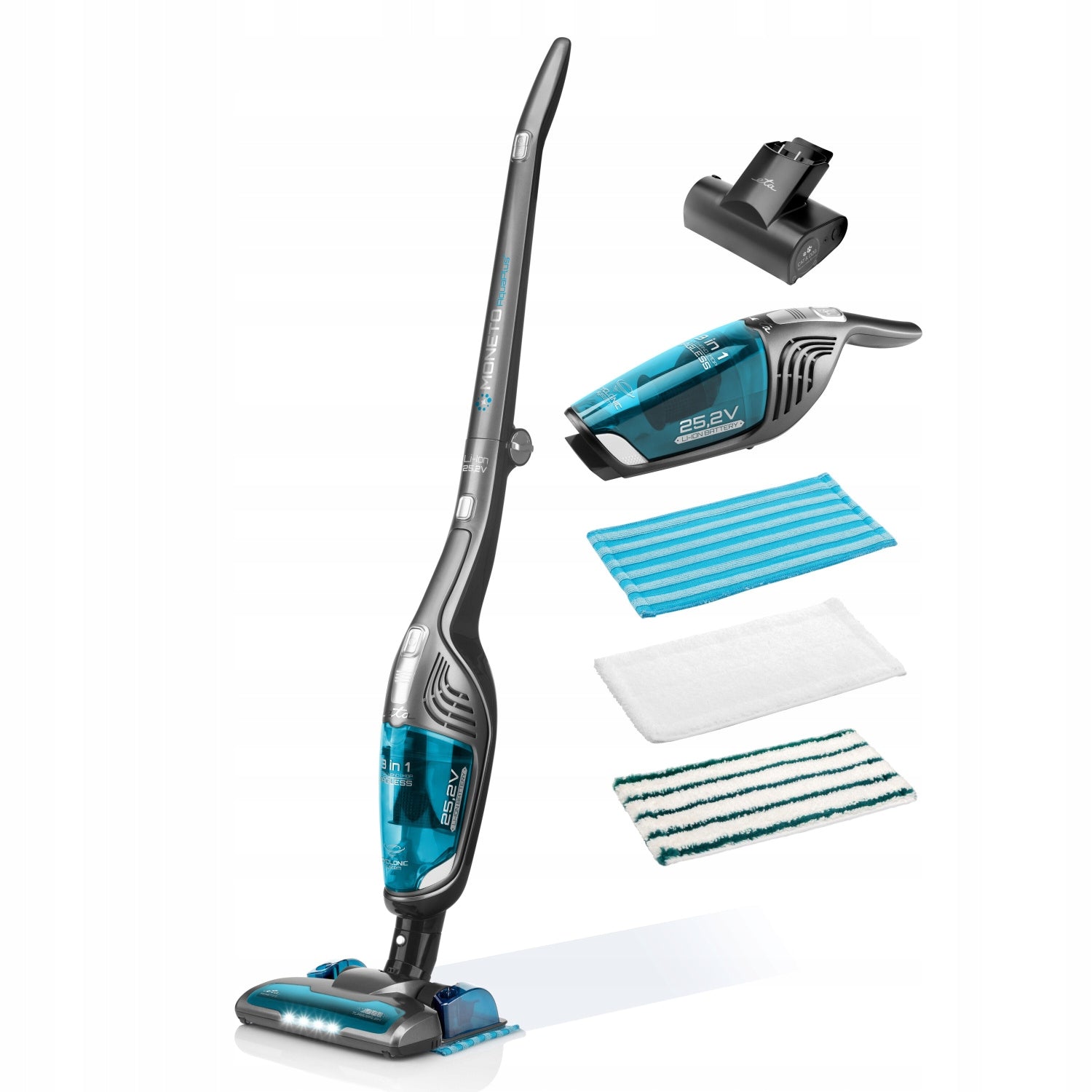 BAGLESS CORDLESS VERTICAL CYCLONE HANDHELD VACUUM CLEANER WITH MOP ETA