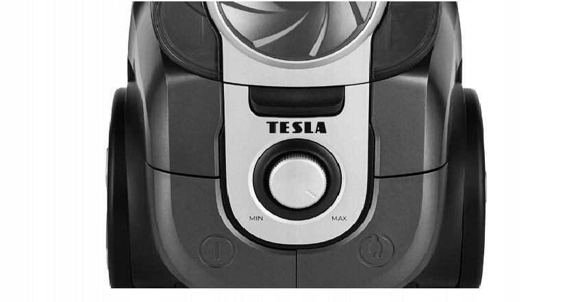 BAGLESS CYCLONE VACUUM CLEANER TESLA T700 WITH TURBO BRUSH, 900W, HEPA13 Dominant color silver/gray