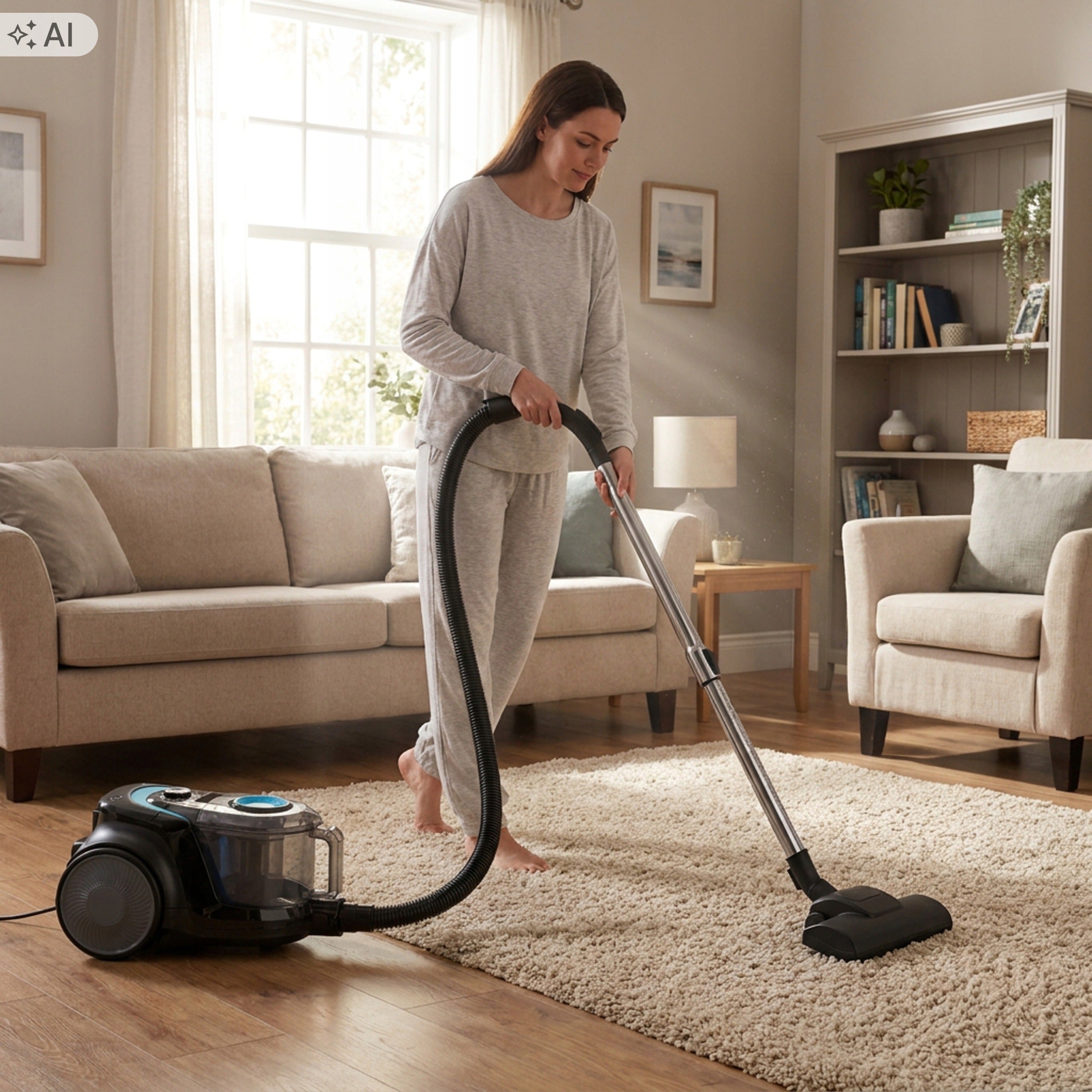 BAGLESS HOUSEHOLD CYCLONE VACUUM CLEANER 3L HEPA TURBO BRUSH POWER ADJUSTMENT Manufacturer code ad_7094