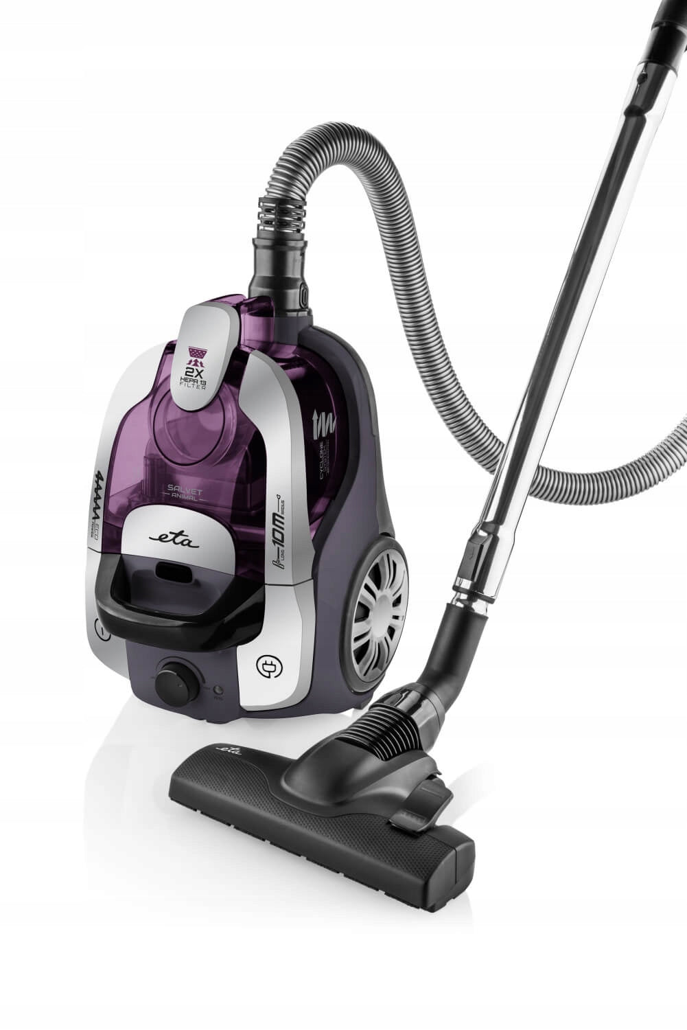 BAGLESS VACUUM CLEANER 8 TIPS 700W 2,2L ETA Salvet Animal 151390000 Power rating 700 W