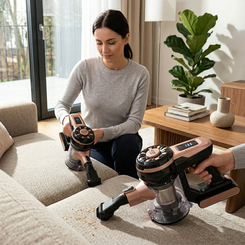 BAGLESS VACUUM CLEANER CORDLESS VERTICAL HANDHELD CYCLONE 40 MIN WORK Packaging status original