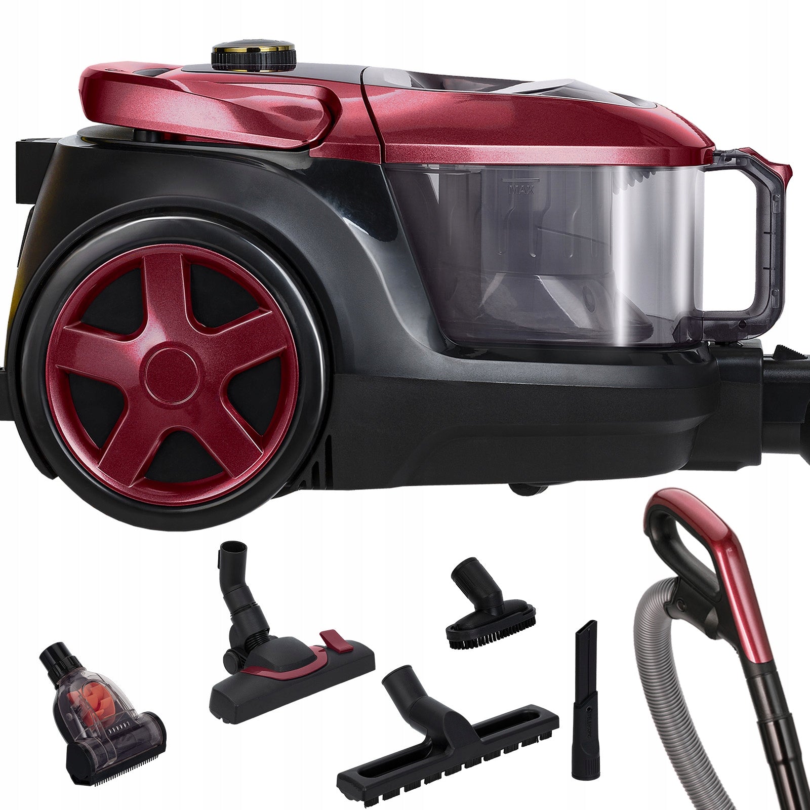 BAGLESS VACUUM CLEANER MPM MOD-61 CYCLONE POWERFUL 850W HEPA13 TURBO BRUSH