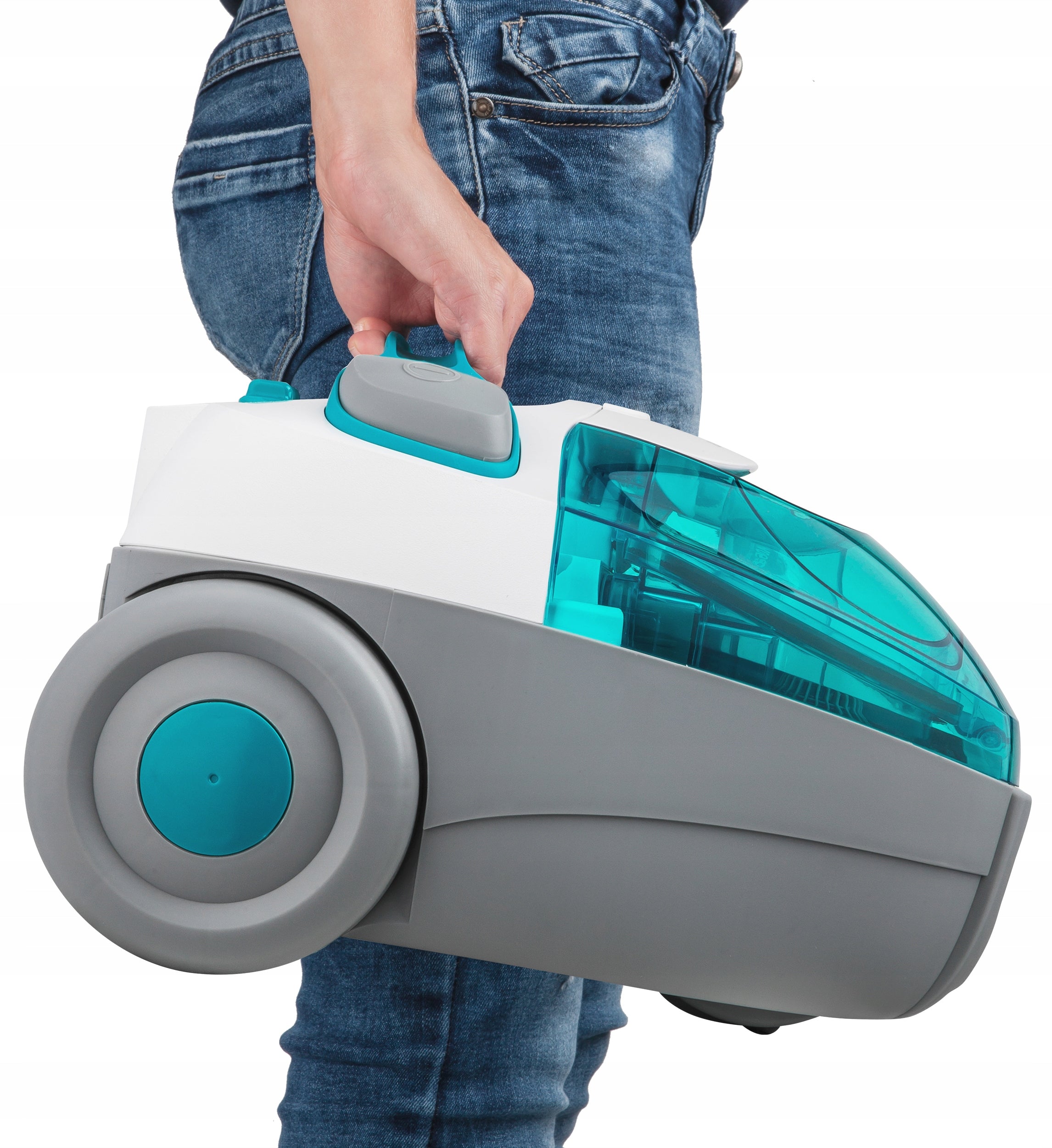 BAGLESS VACUUM CLEANER TRADITIONAL SENCOR SVC 511TQ 890W FILTER HEPA ACCESSORIES Dominant color silver/gray