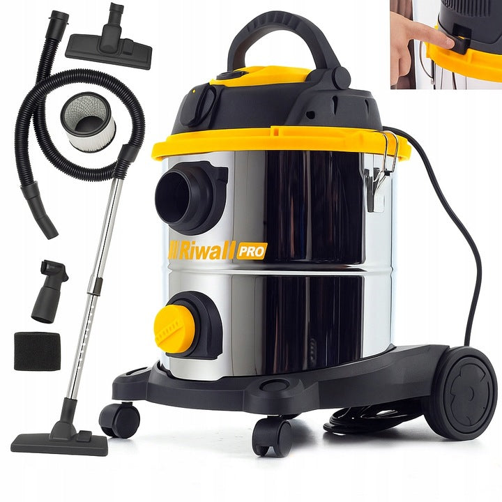 BAGLESS VACUUM CLEANER WITH BLOWER FUNCTION INDUSTRIAL DRY-WET INDUSTRIAL