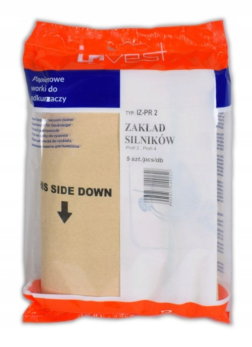 BAGS FOR VACUUM CLEANERS PROFI 2, 4 IZ-PR2 5pcs Manufacturer code IZ-PR2 EX