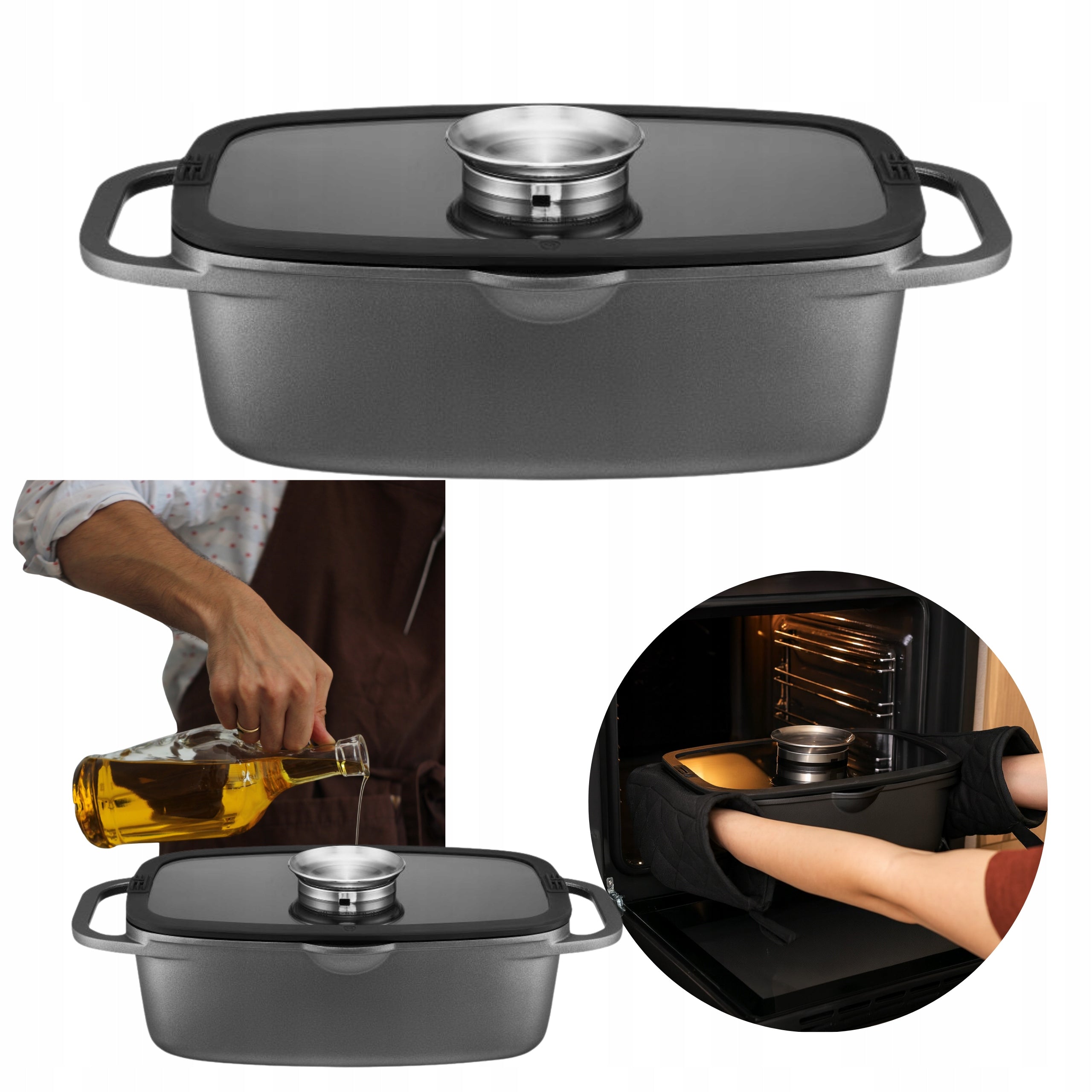 BAKING PAN GOOSEBERRY DISH HEAT-RESISTANT MEAT PAN