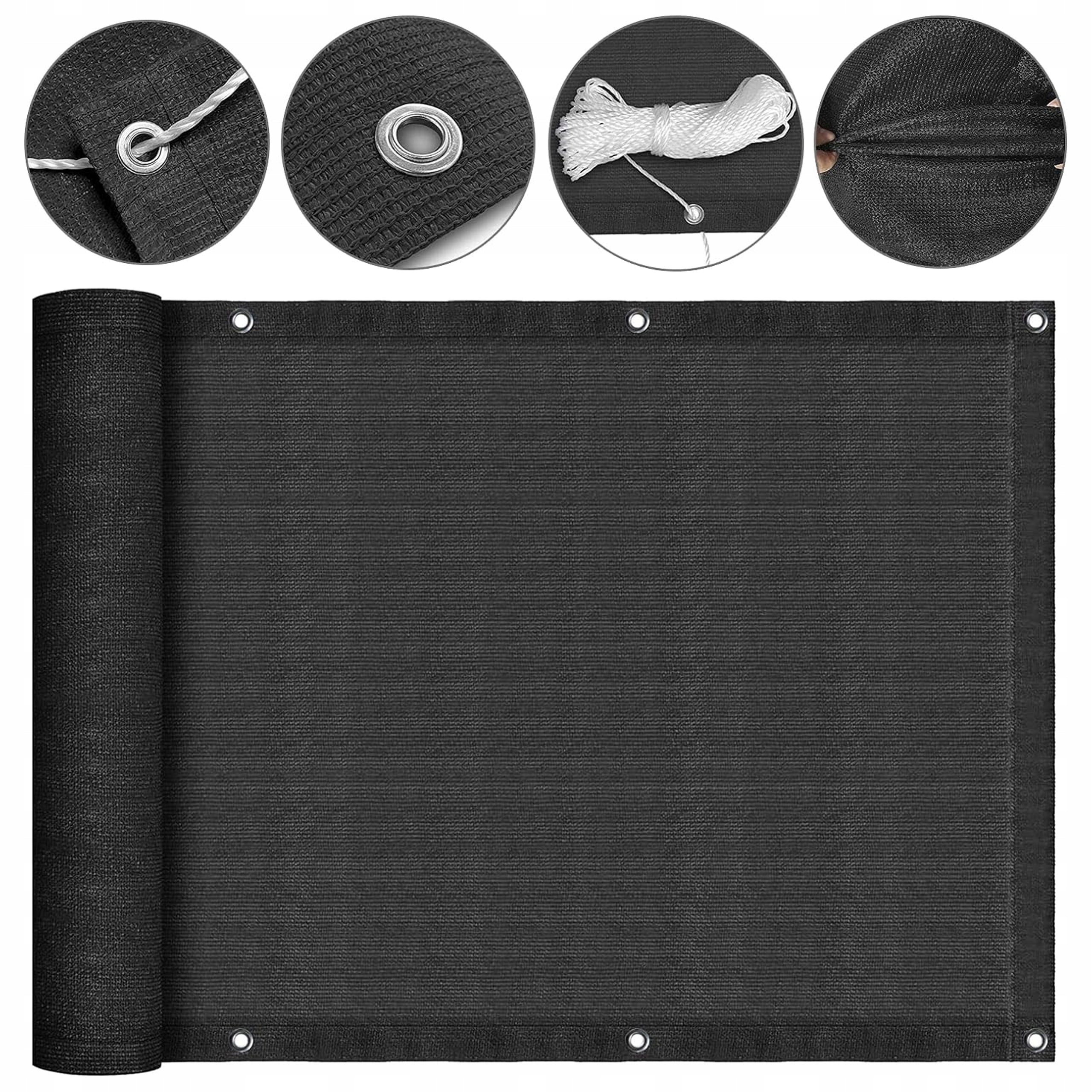 BALCONY COVER TERRACE SUN NET UV 95% 180g 1x5 m Packaging status original