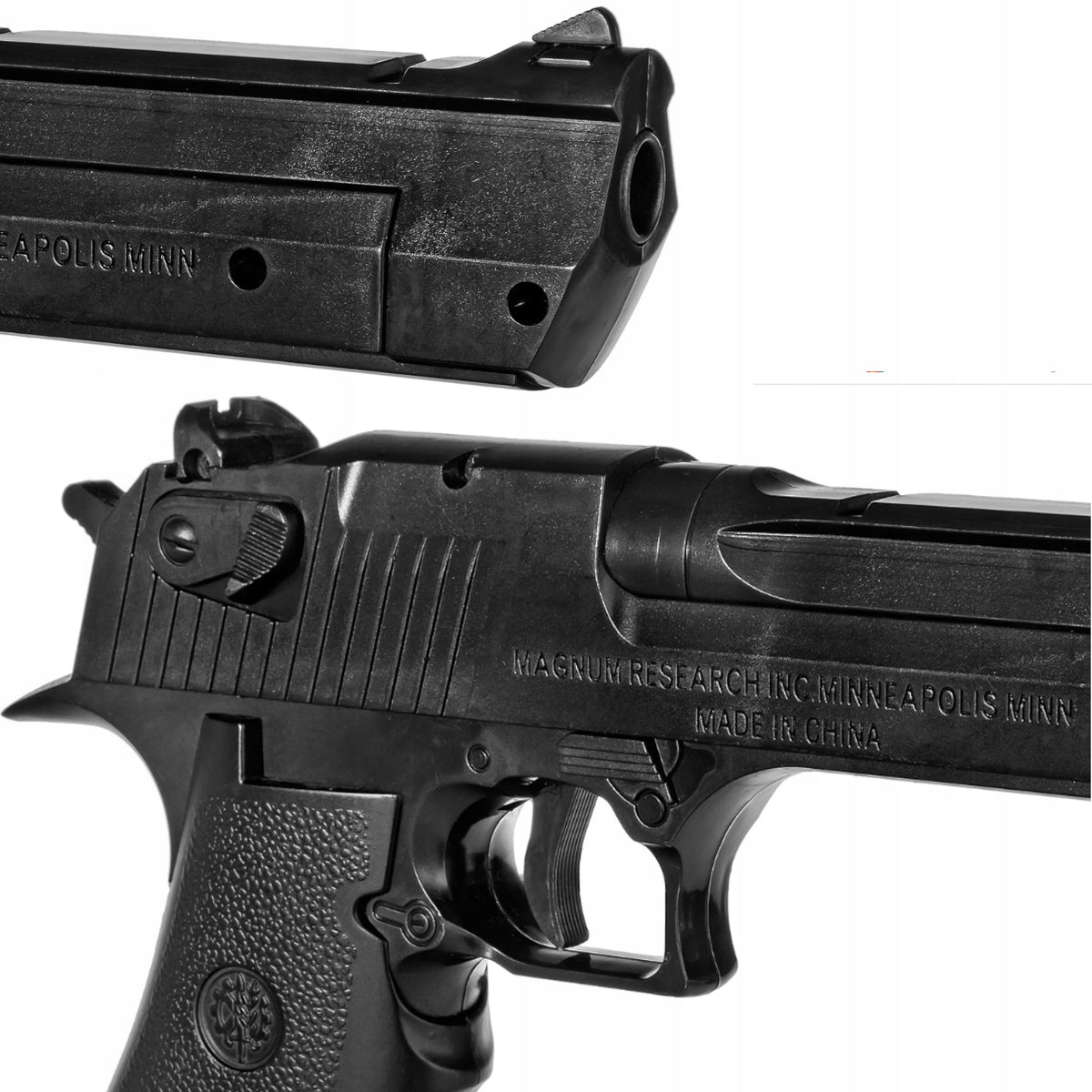 BALL GUN DESERT EAGLE METAL BLACK REPLICA ASG + NAVY BLUE 800PCS Packaging status original