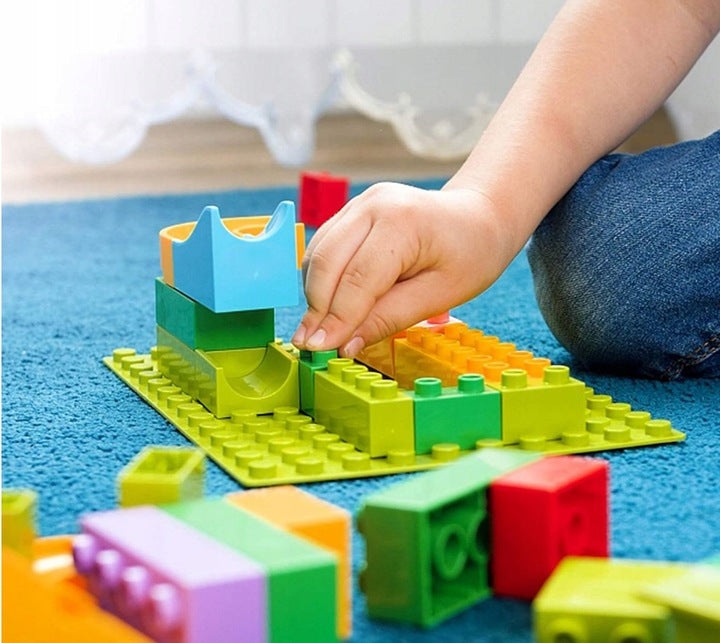 BALL TRACK BUILDING BLOCKS EDUCATIONAL BULLET MAZE FOR BALLS Brand no brand