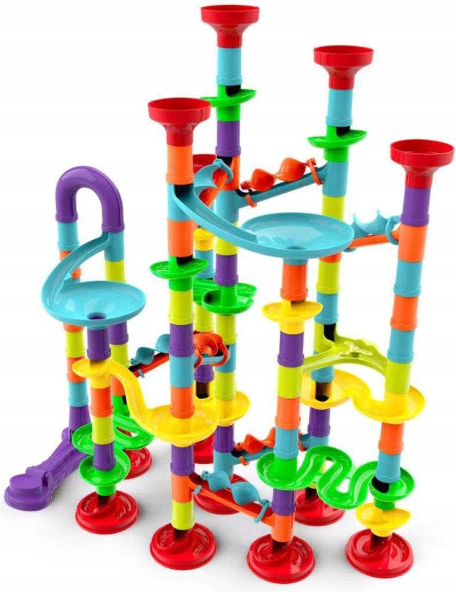 BALL TRACK XXL 113 LAUNCHER LARGE SET BLOCKS BALLS SLIDE TUNNELS Brand Martom