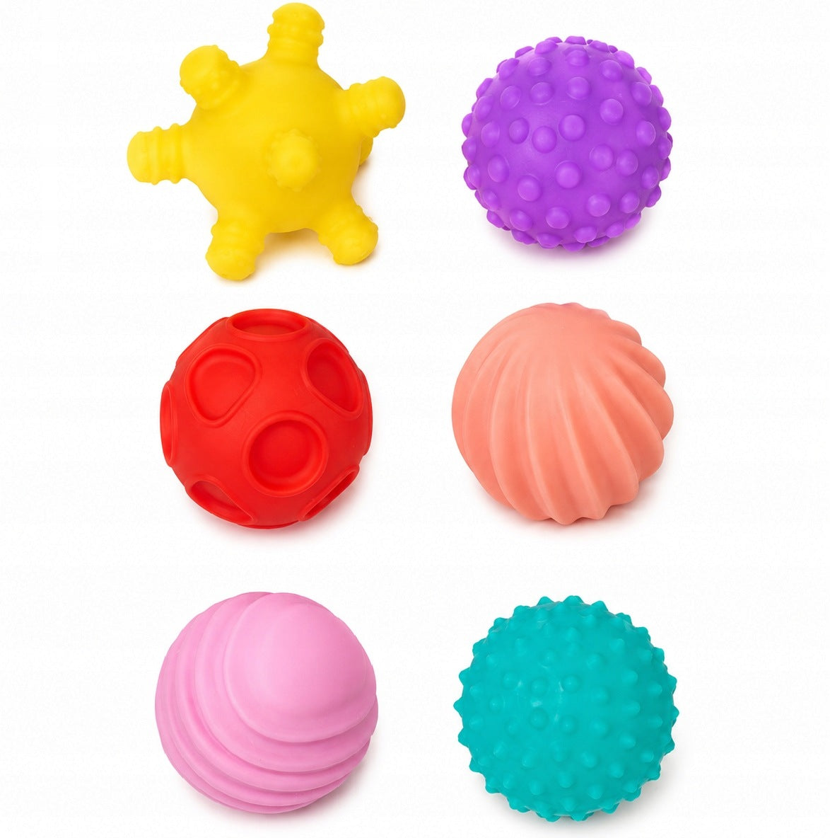 BALLS SQUEAKERS SENSORY MASSAGE BALLS SOFT TEETHERS 6PCS Manufacturer code PIŁ7740