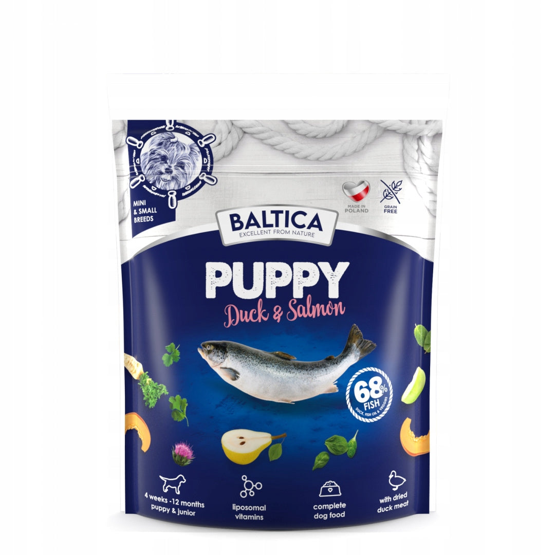BALTICA PUPPY DUCK SALMON SMALL 1KG SMALL DOGS SALMON DUCK HYPOALLERGENIC EAN (GTIN) 5903999105198