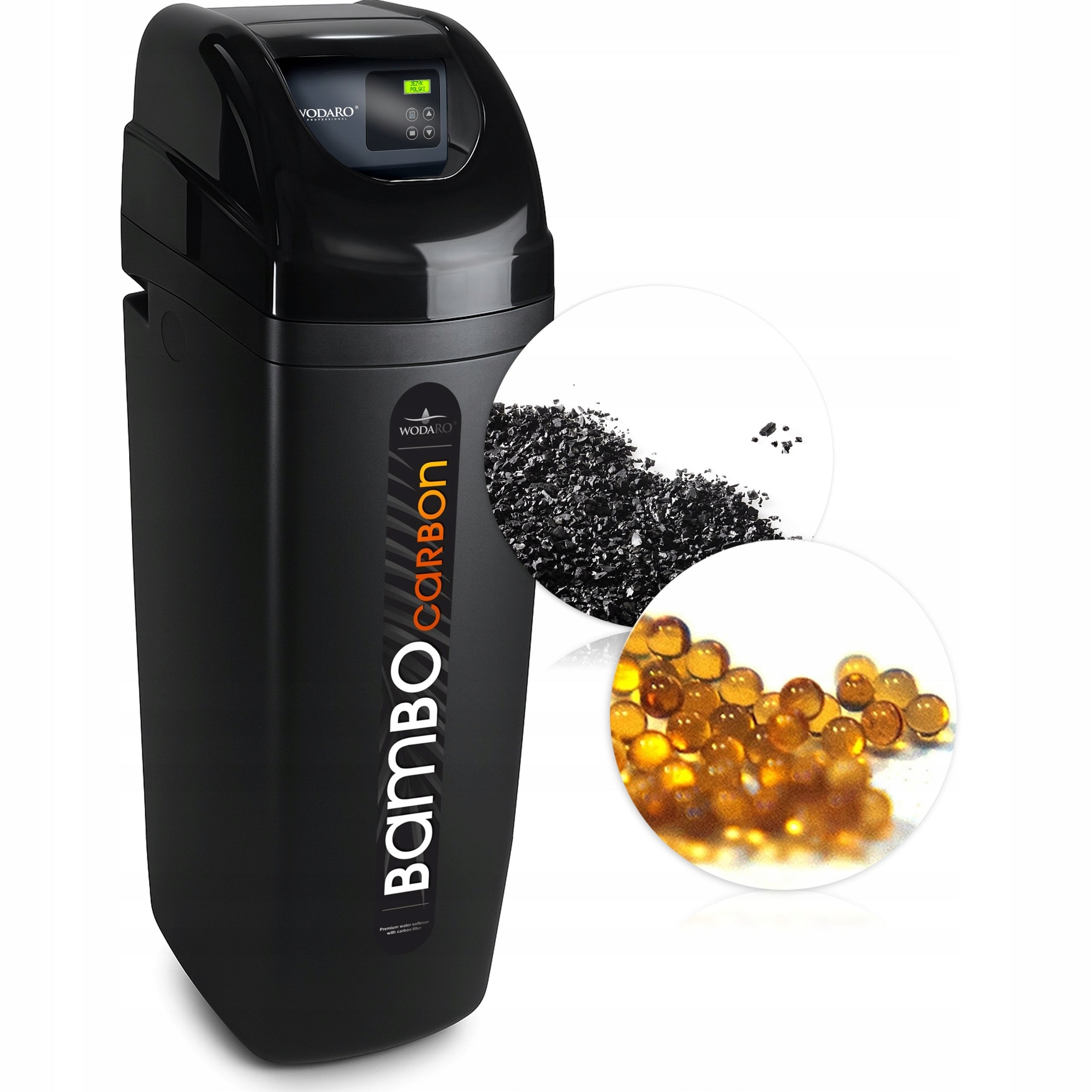 BAMBO CARBON 32 Whole House Water Softener Monospheric Carbon Bed PRO Brand wodaRO