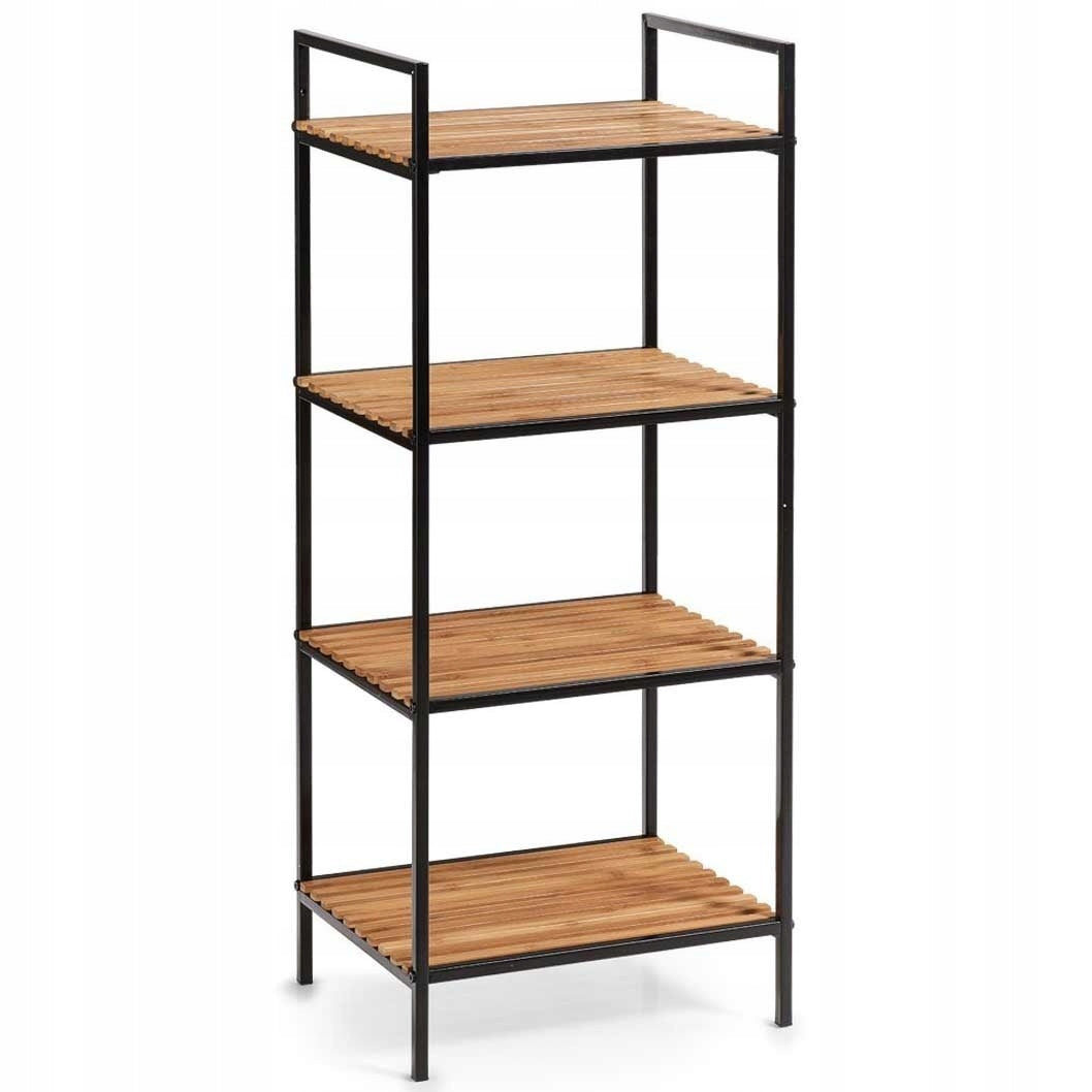 BAMBOO BATHROOM SHELVING UNIT with shelves 4 LEVELS ZELLER practical 95 cm