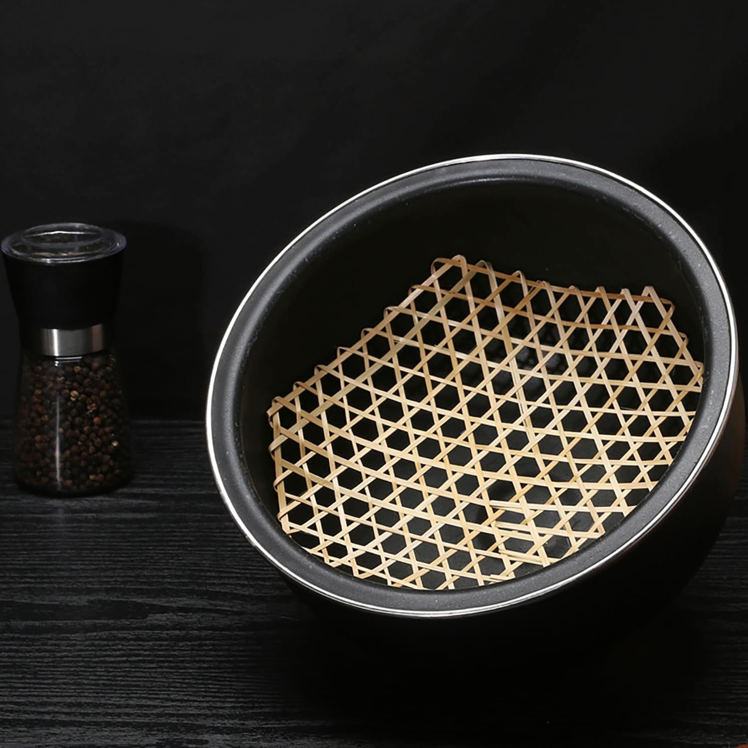 BAMBOO MAT 6 PIECES HEXAGONAL STEAMING MULTIPLE Capacity 1 l