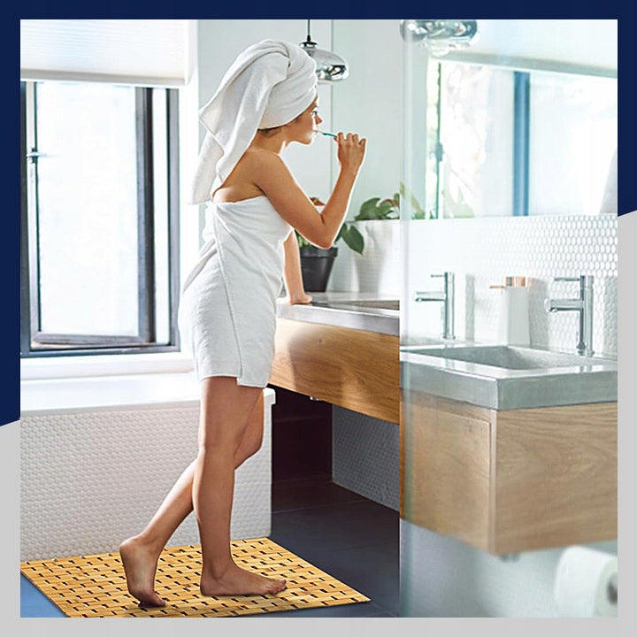 BAMBOO MAT FOR BATHROOM WOODEN BATHROOM RUG NATURAL 40x60 cm EAN (GTIN) 35905367801771