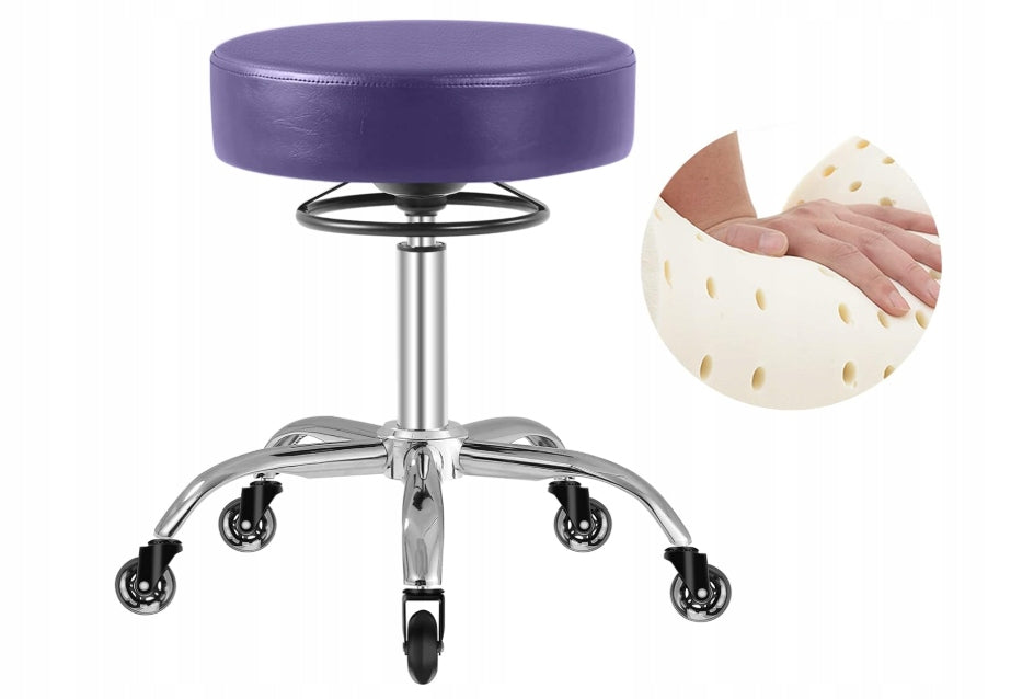 BAR STOOL SWIVEL STOOL FOR SPA BEAUTY SALONS PURPLE