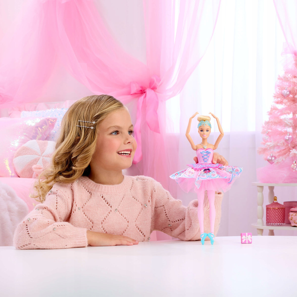BARBIE DOLL IN NUTCRACKER BALLERINA CLARA WITH CHANGING SKIRT Manufacturer code JLW53