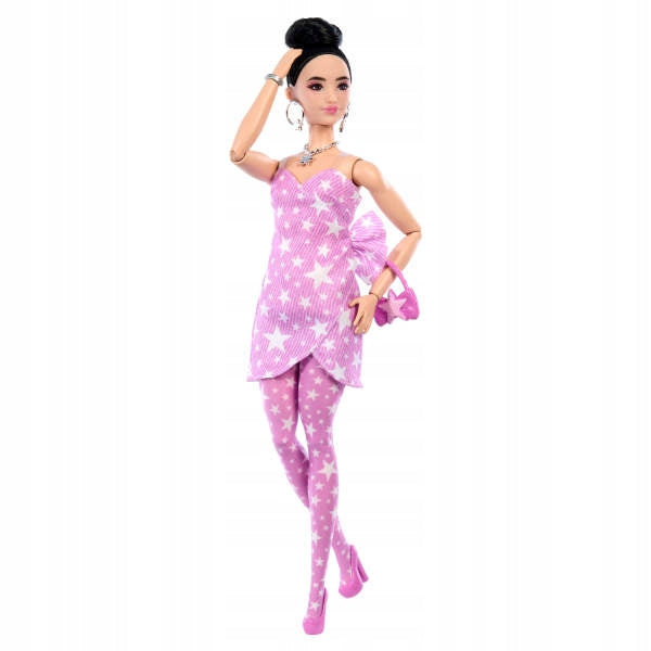 BARBIE Deluxe Doll Pink Star Costume Upholstered Hair JJN71 Manufacturer code MATTEL HYV24 JJN71
