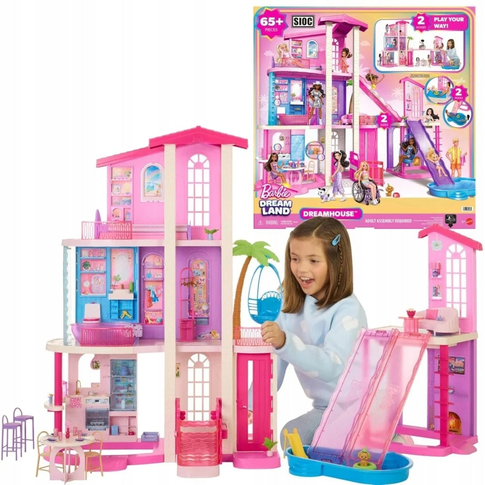BARBIE Dollhouse with Pool Giant Interactive Dreamhous Dream House