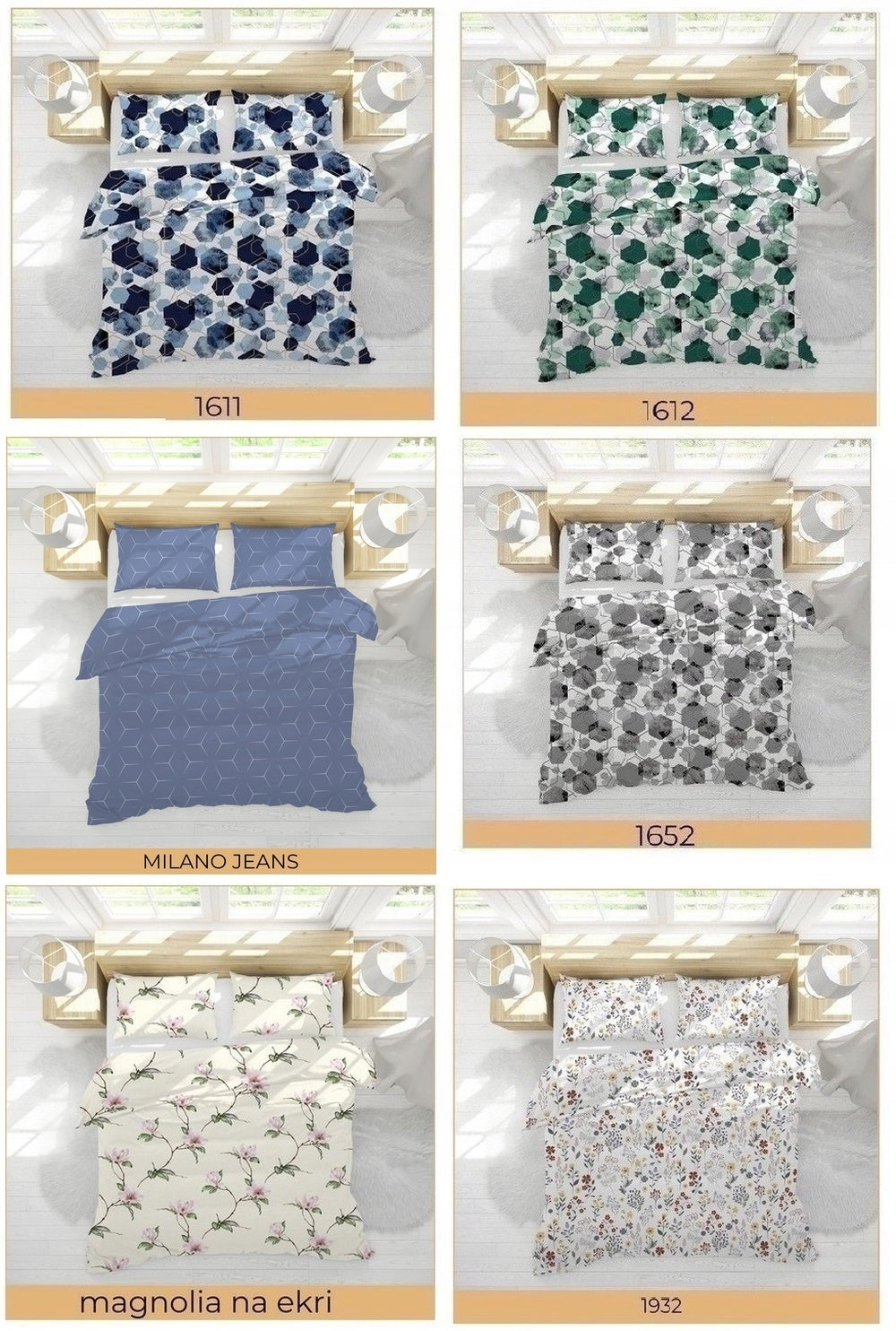 BARK BEDDING 160x200 + 2x70x80 Cotton 100% Bielawa Polish Product - GRUB Packaging status original