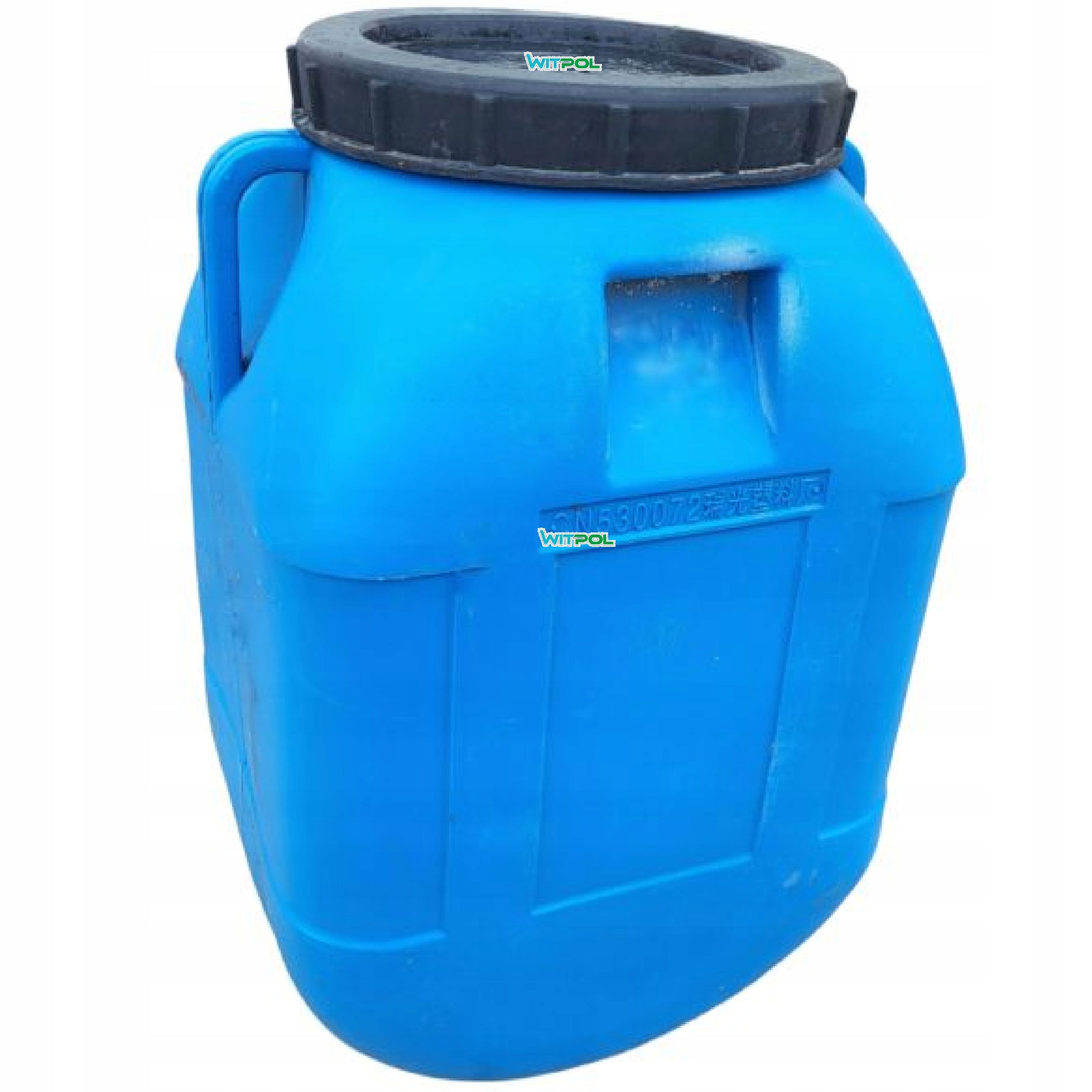 BARREL 60L SCREWED with handles USED square MASSIVE