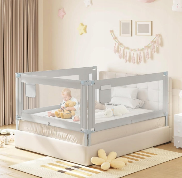 BARRIER FOR CHILDREN'S BED BARRIER FOR BED 150 CM PROTECTION WOLTU Brand Woltu