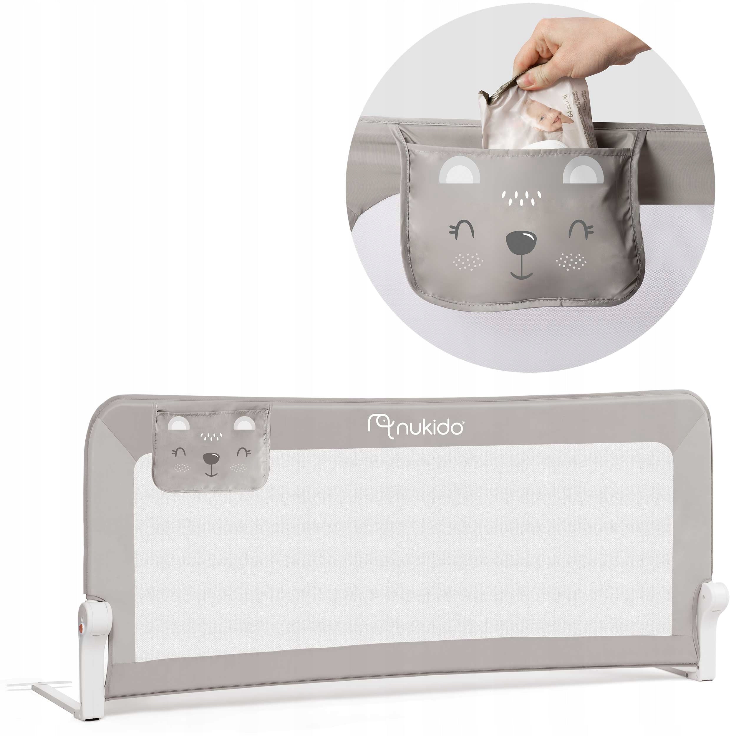 BARRIER PROTECTIVE GATE FOR BED LOCK 150x66cm