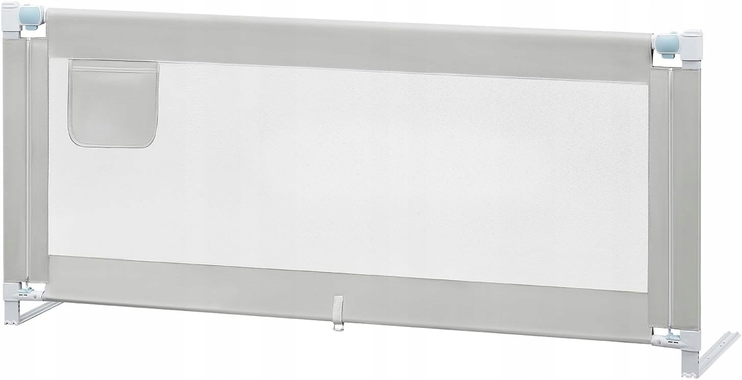 BARRIER PROTECTIVE GATE FOR CHILDREN'S BED FOLDING 180cm light grey