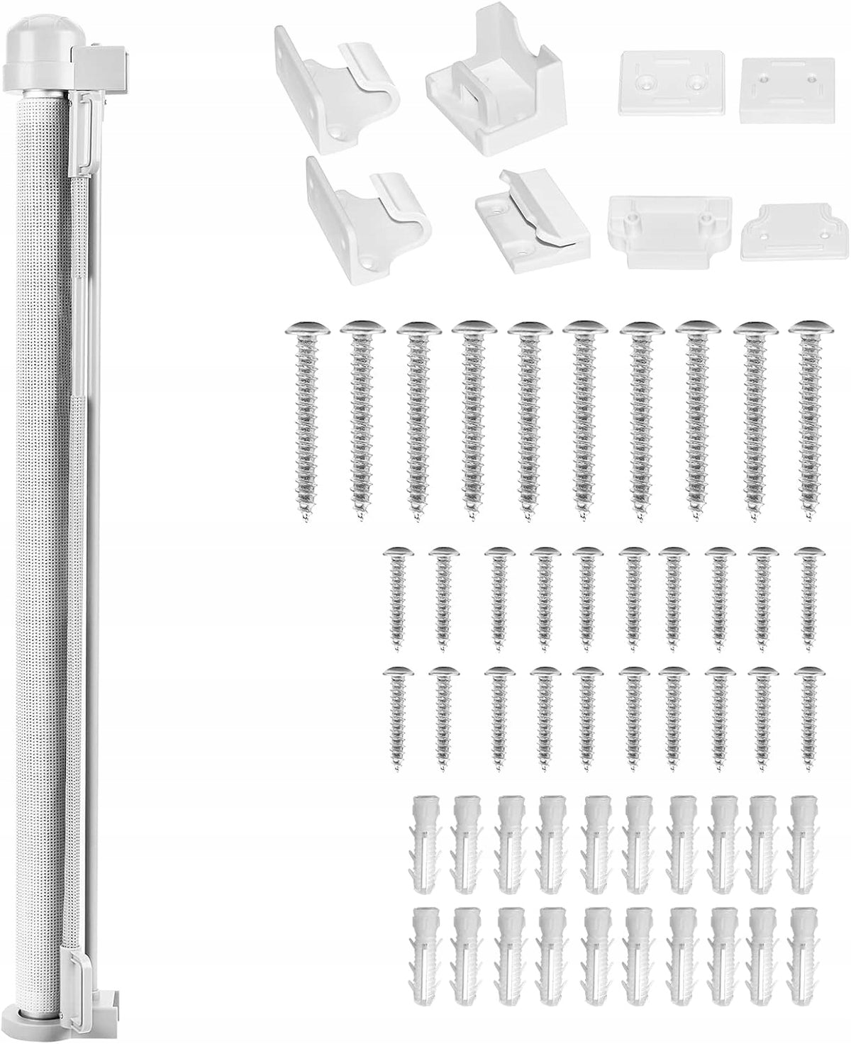 BARRIER ROLLER SHUTTER SAFETY ROLL-UP GATE FOR CHILDREN 150 CM WHITE Packaging status original