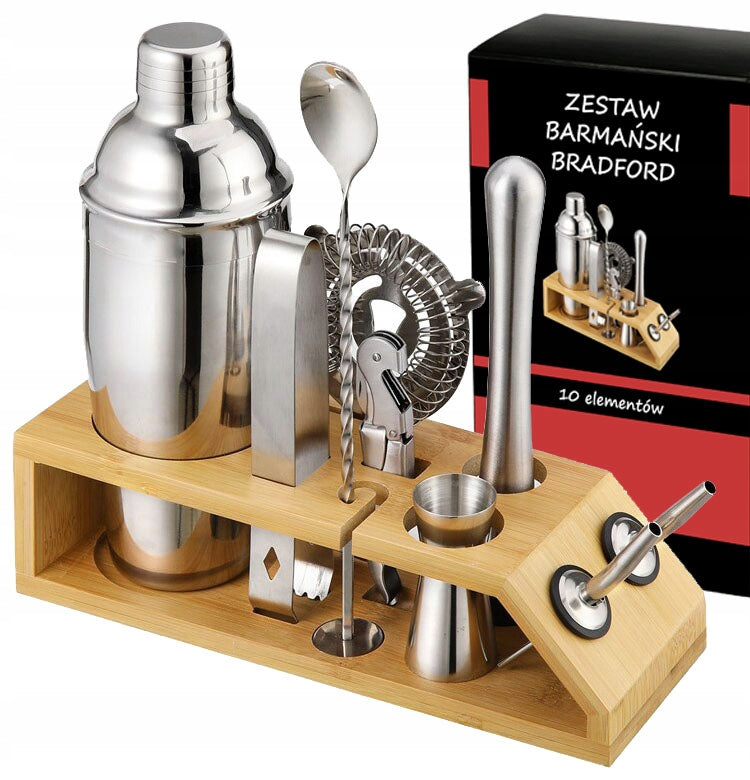 BARTENDING SET FOR COCKTAIL DRINKS SHAKER STAND SHAKER 10 el FOR GIFT