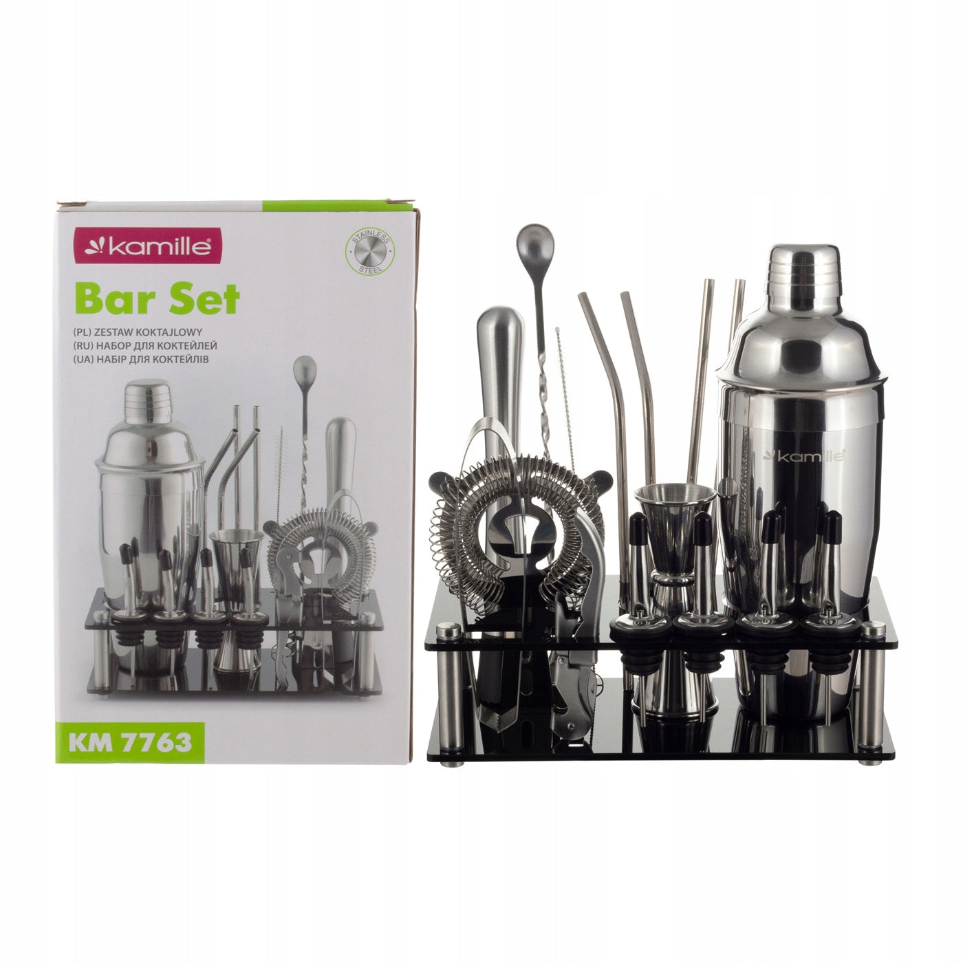 BARTENDING SET FOR COCKTAILS SHAKER KAMILL Manufacturer code 7763