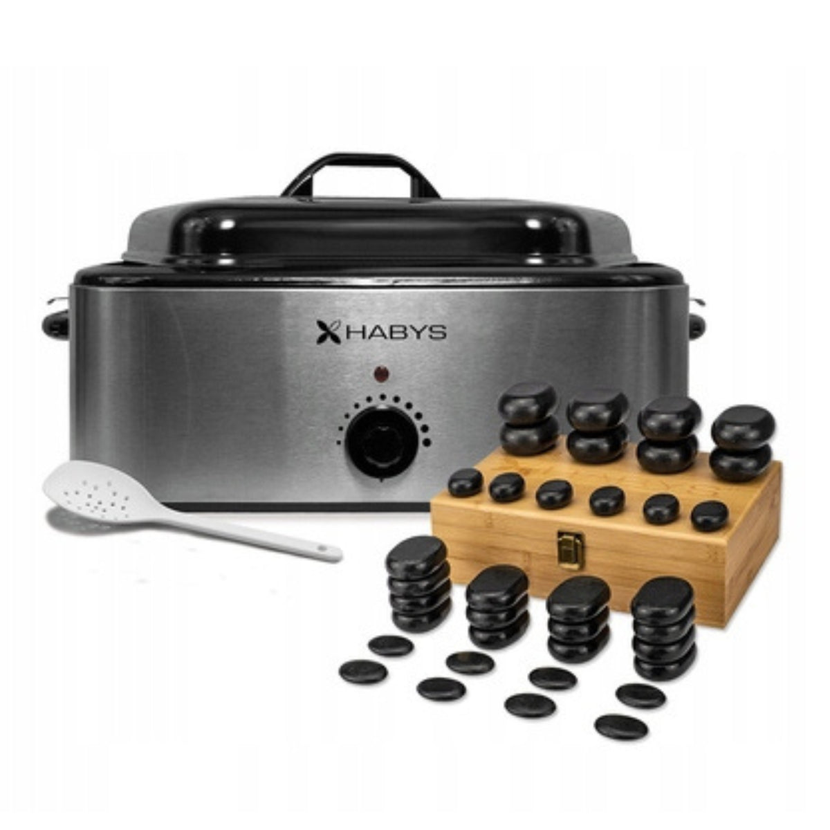 BASALT STONE SET FOR MASSAGE 36x HOT STONES HEATER 17L ANALOG EAN (GTIN) 5907813387579