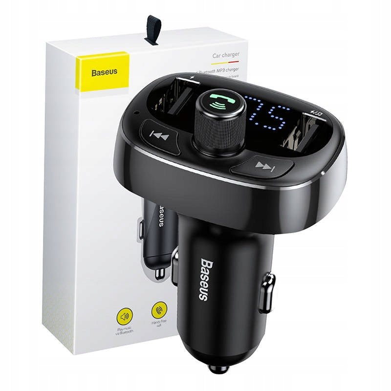BASEUS CAR CHARGER FM TRANSMITTER TO BLUETOOTH MP3 USB FAST CARD
