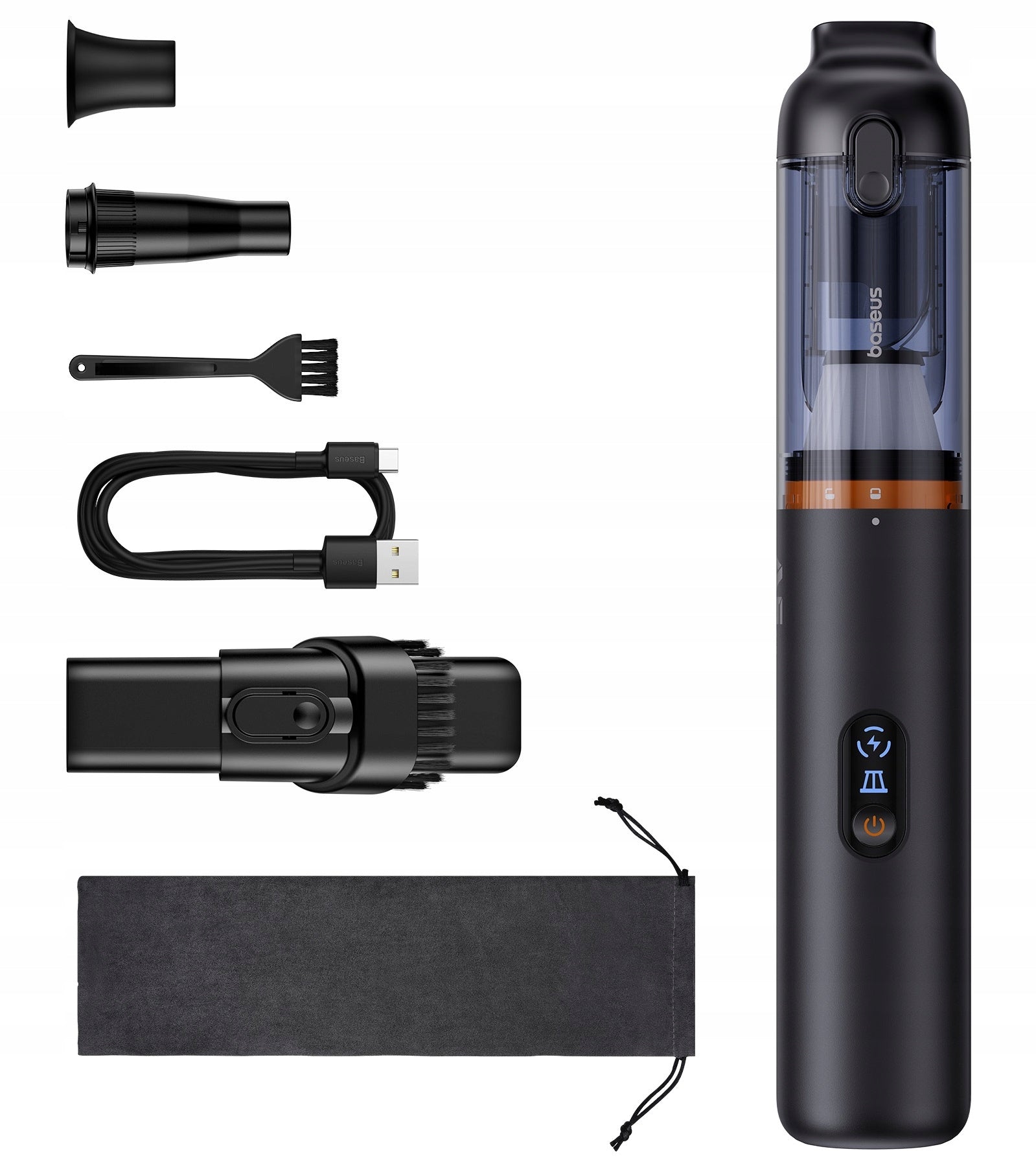 BASEUS CAR VACUUM CLEANER BAGLESS CORDLESS POWERFUL 12000PA 90W