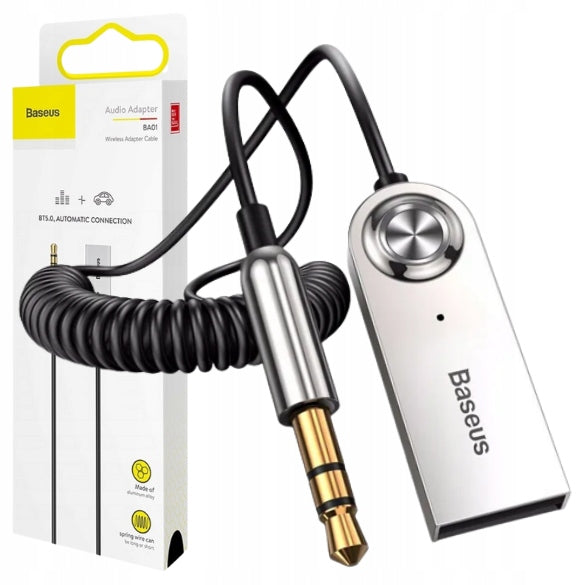 BASEUS TRANSMITTER ADAPTER BLUETOOTH AUX AUDIO RECEIVER FOR CAR