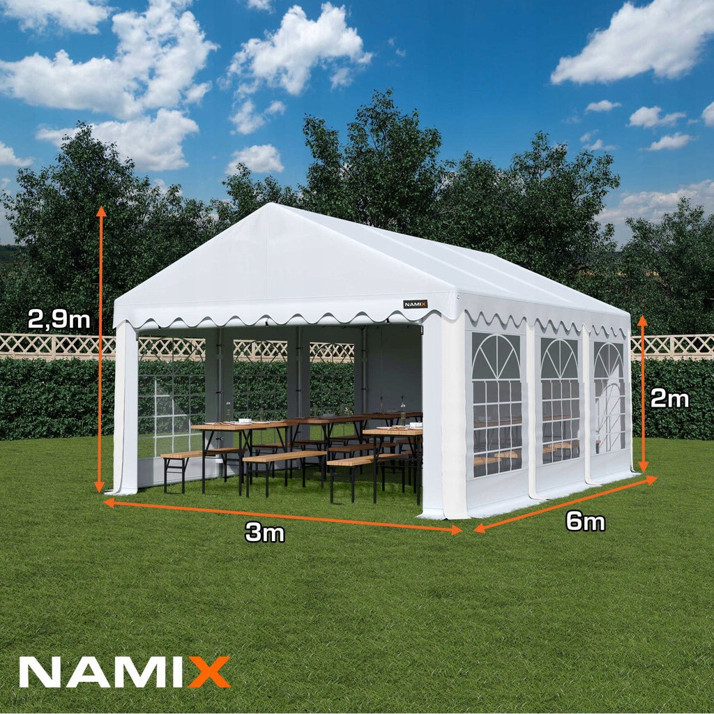 BASIC 3x6 Garden Party Tent VARIOUS COLORS + SIDE WALLS FREEBIE Type tent