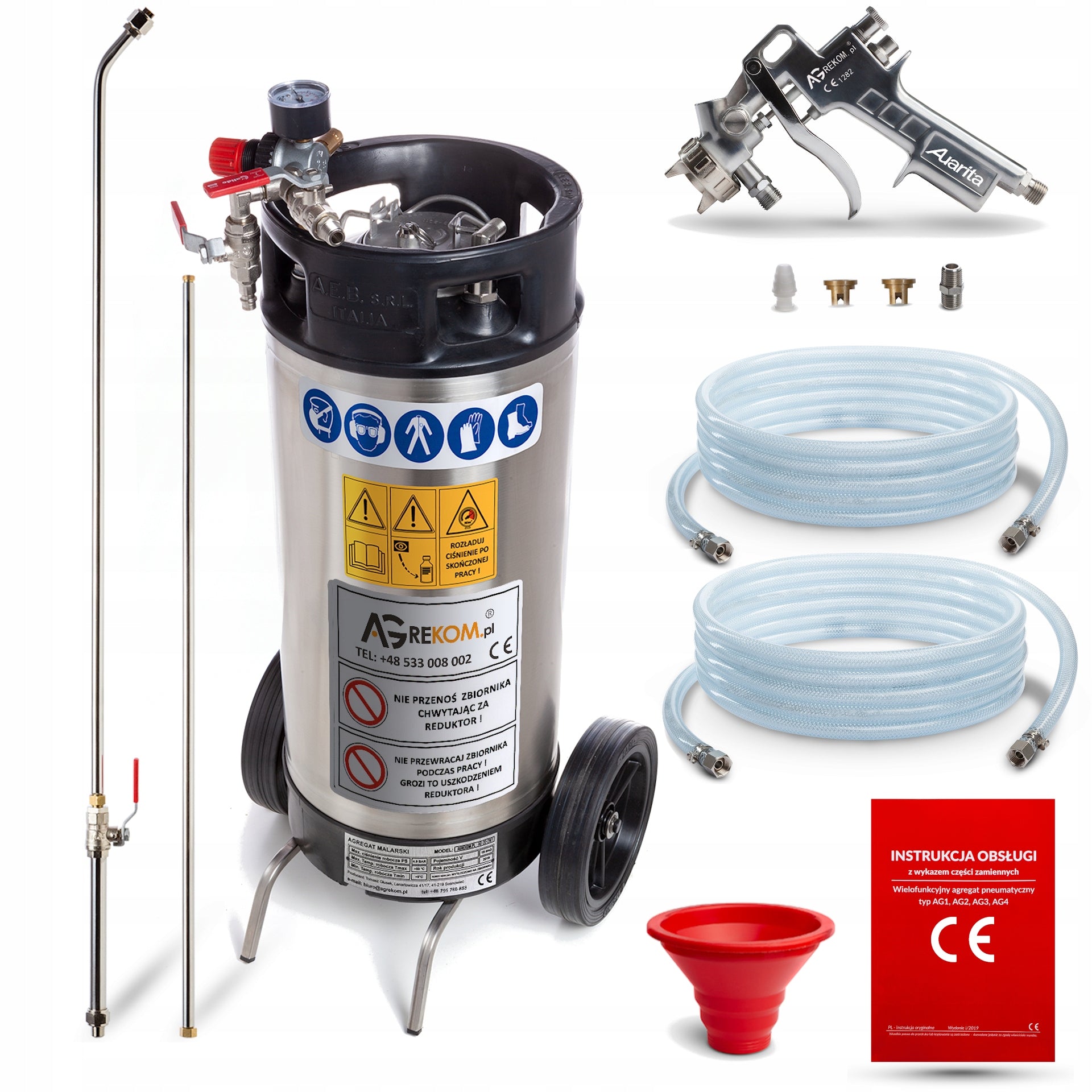 BASIC PAINT SPRAYER 18 L WITH GUN AND LANCE Brand Agrekom